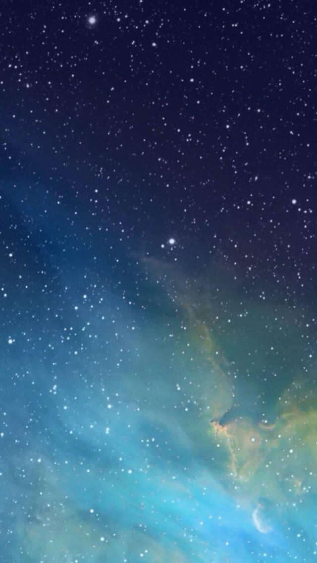 Blue Galaxy Default Wallpaper for Apple iPhone — 640x1136 wallpaper