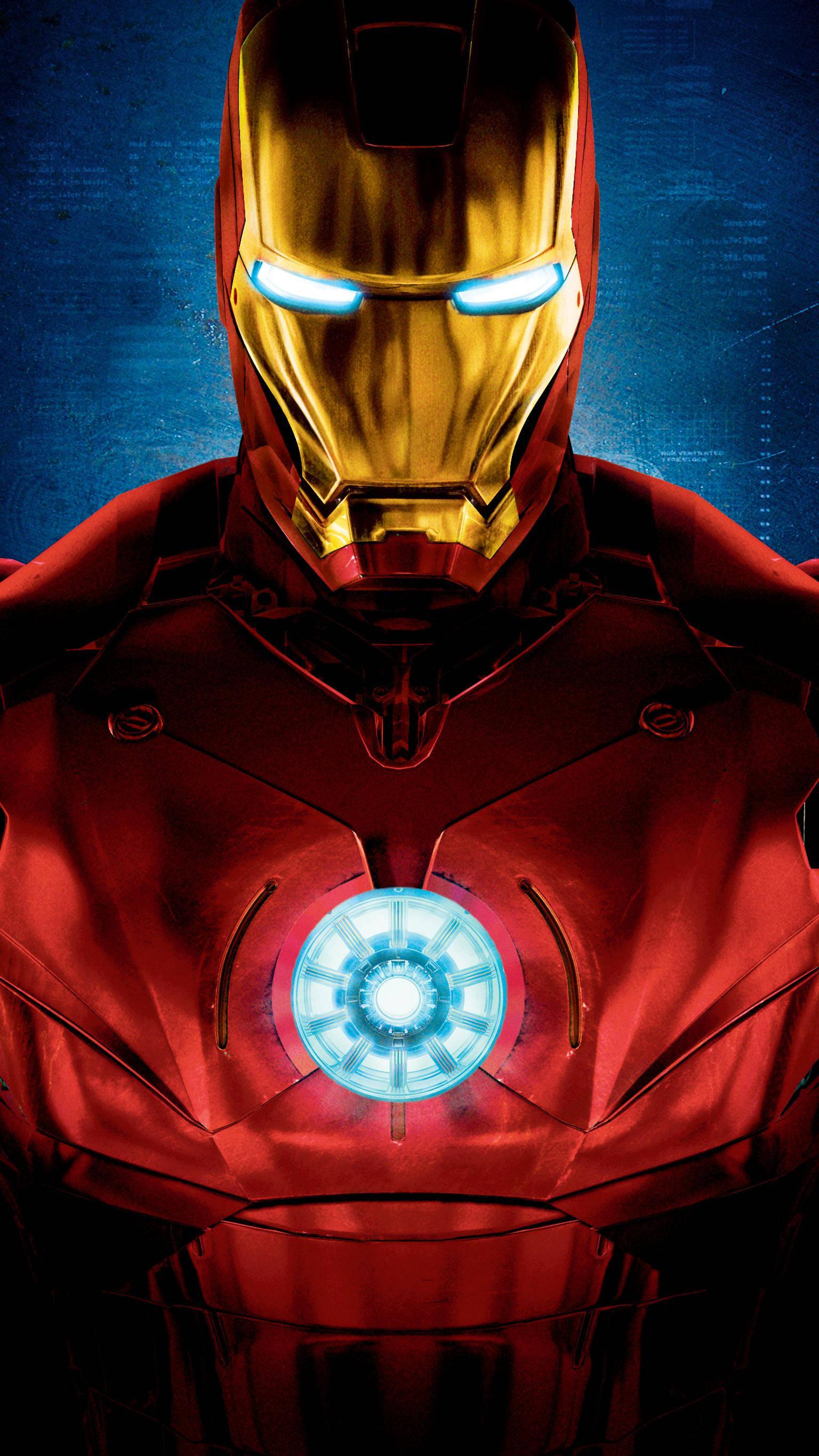 Blue Iron Man Full HD — 1536x2732 wallpaper