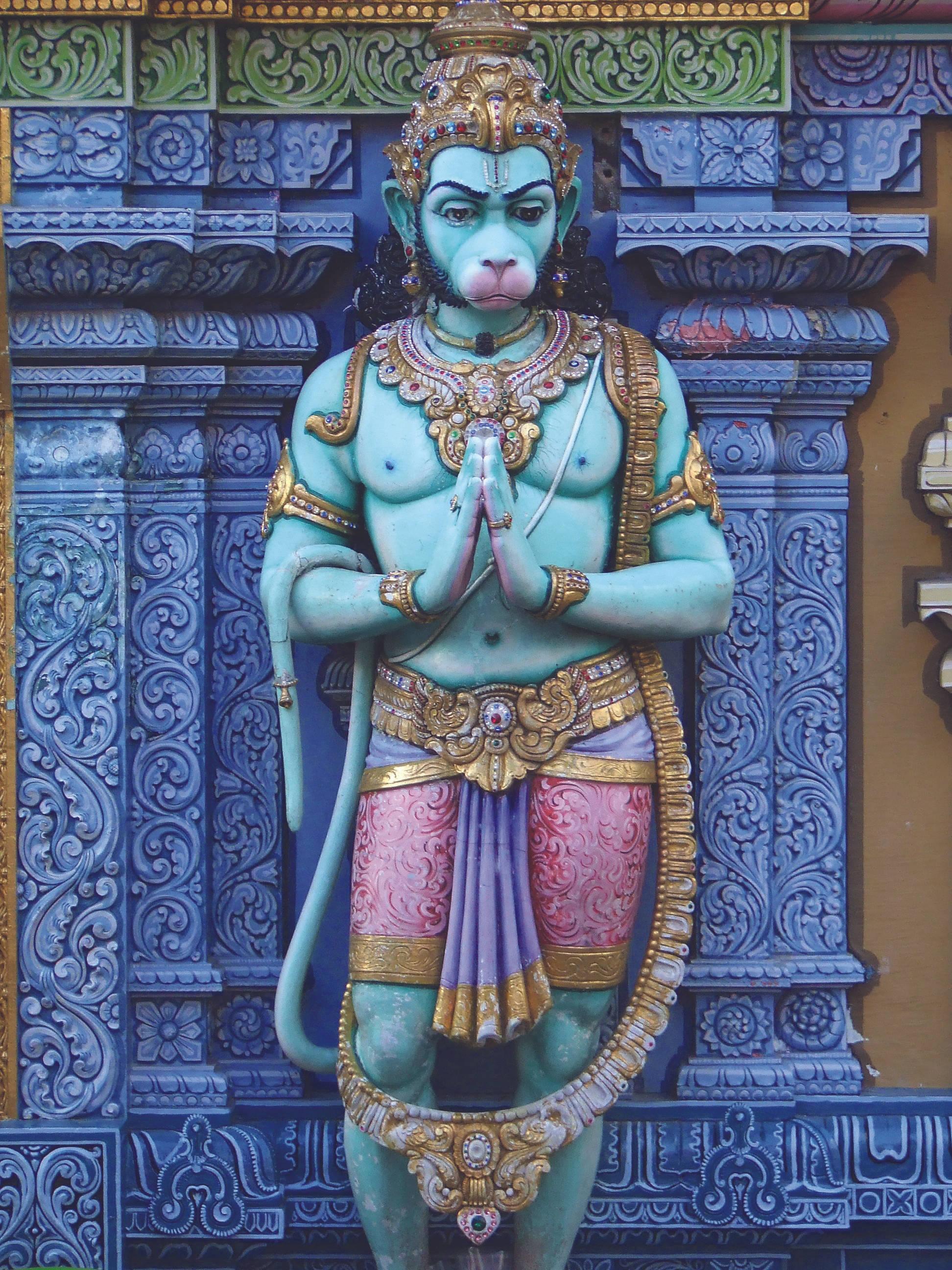 Blue Lord Hanuman 3D — 1944x2592 wallpaper