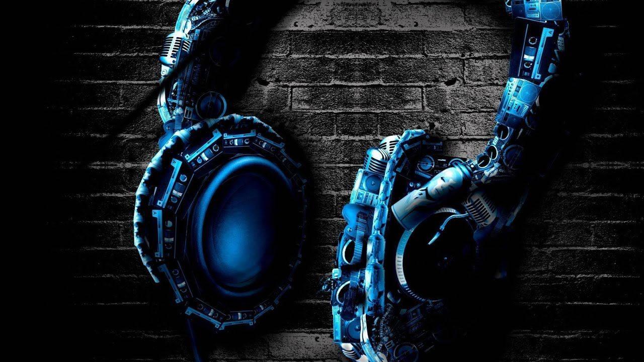 Blue Metallic Headphone Chromebook Background — 1280x720 wallpaper