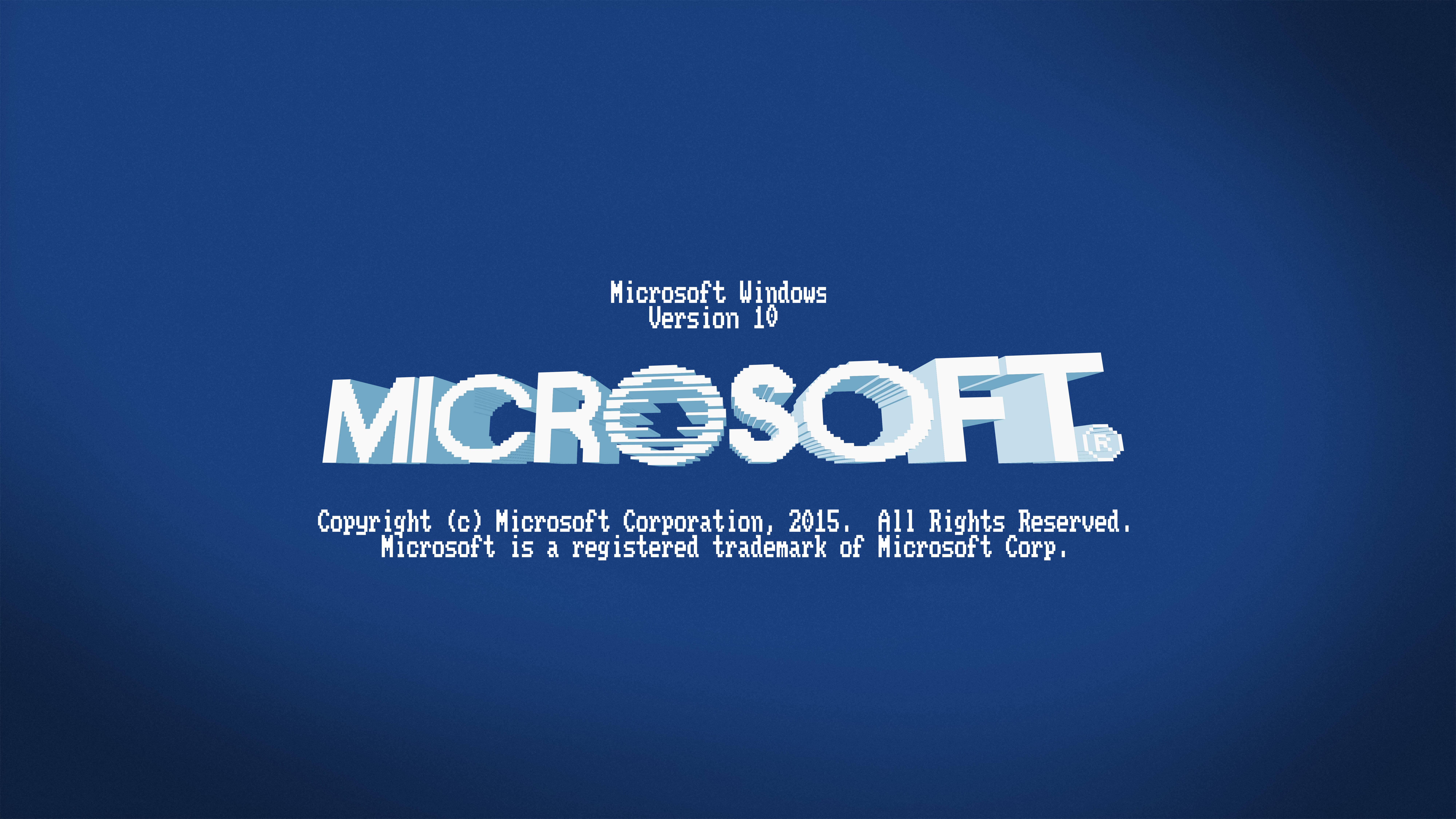 Blue Microsoft Windows 10 HD — 8000x4500 wallpaper
