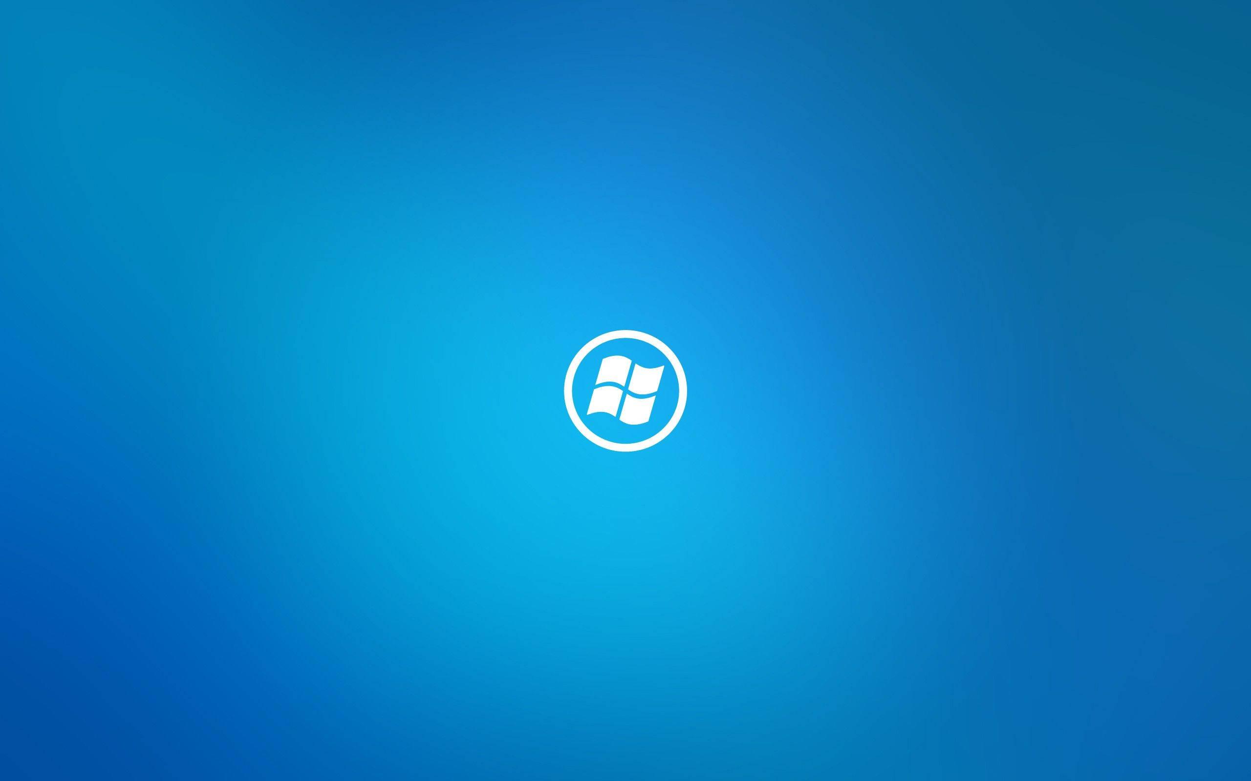 Blue Minimalist Windows — 2560x1600 wallpaper