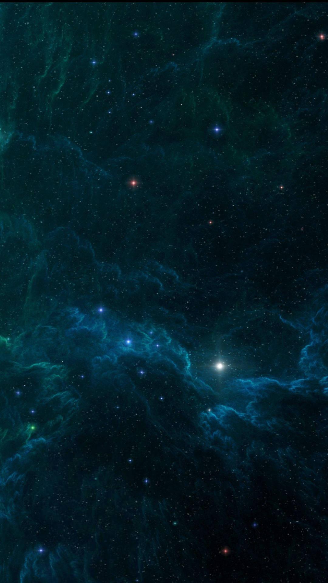 Blue Nebula And Stars Phone — 1080x1920 wallpaper