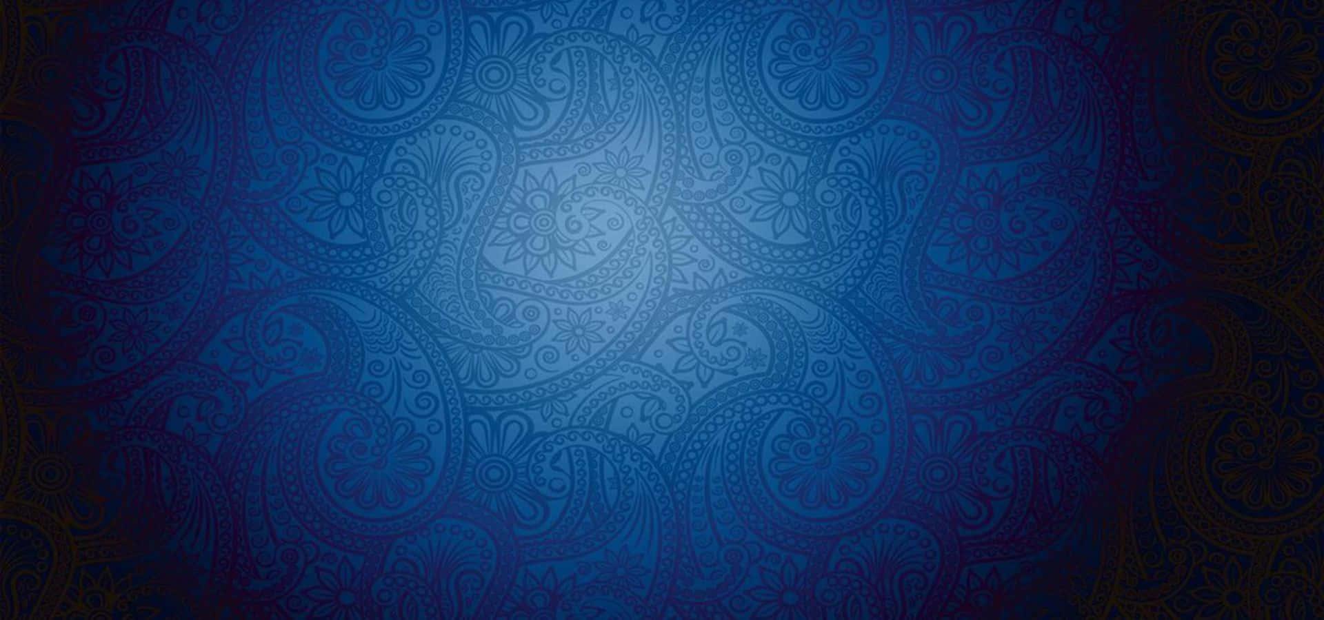 blue paisley wallpaper vector | price 1 credit usd $1 — 1920x900 wallpaper