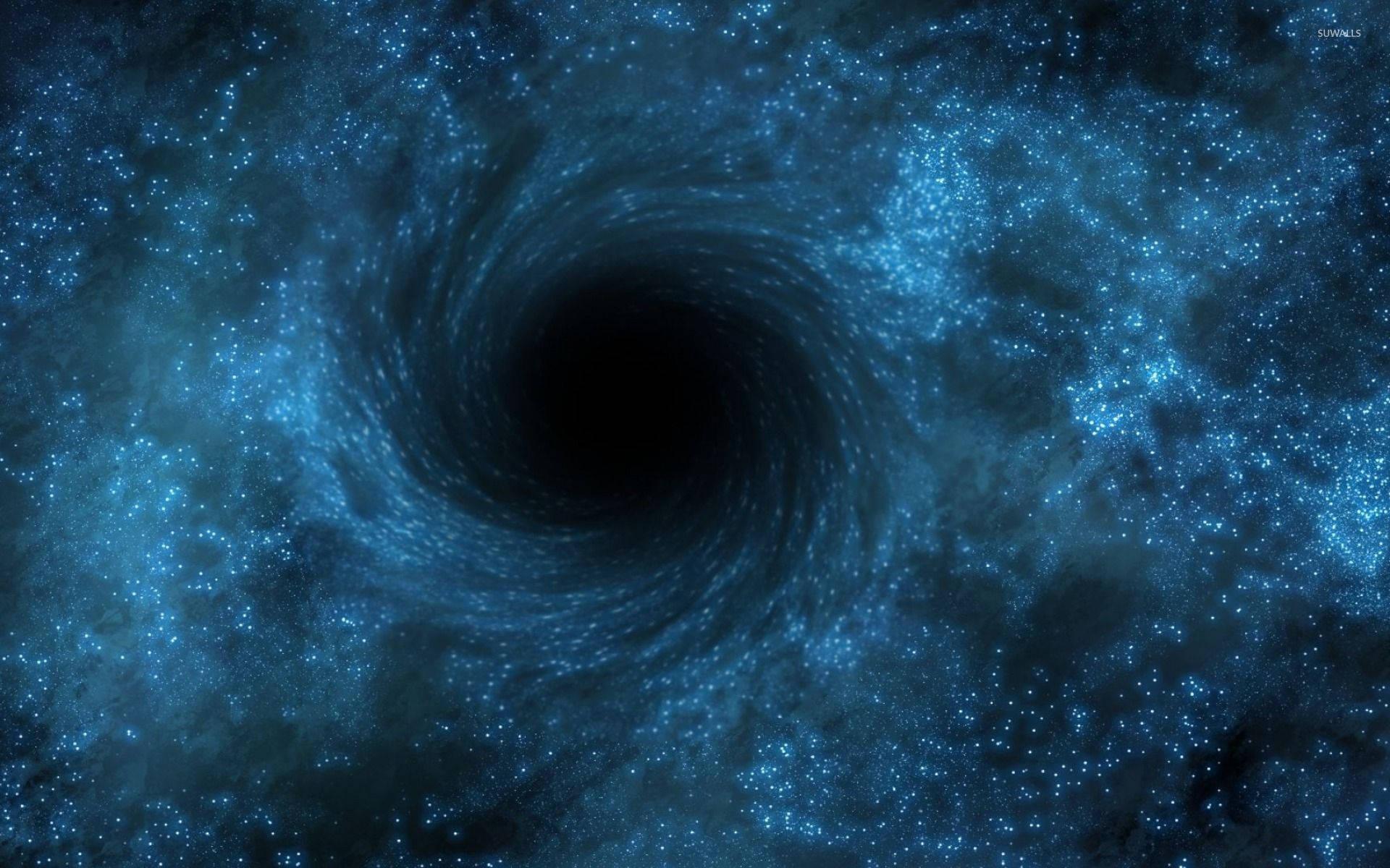 Blue Stars In A Black Hole — 1920x1200 wallpaper