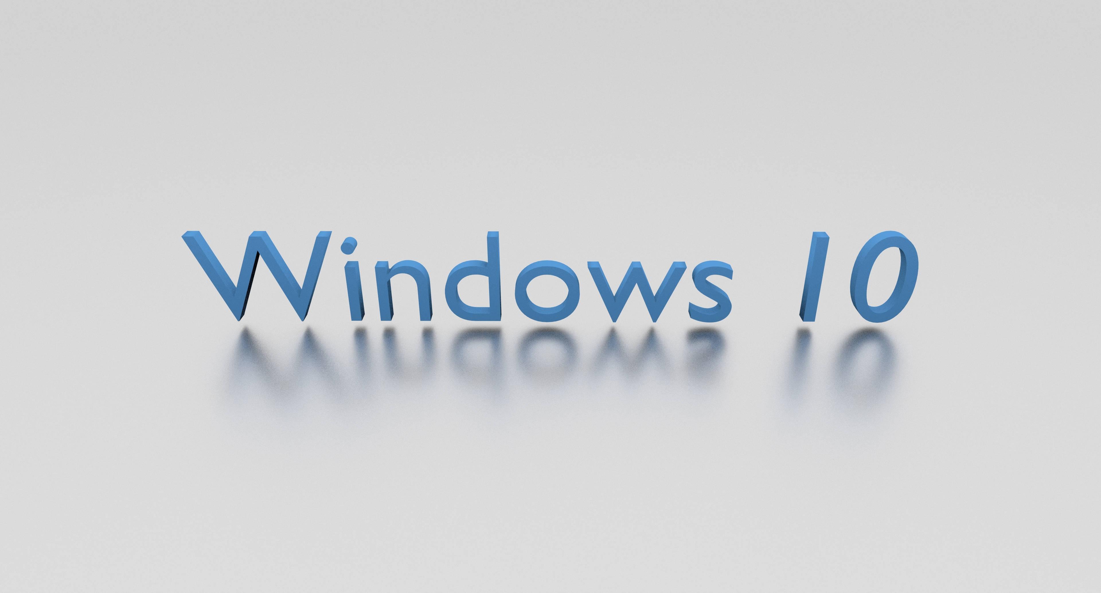 Blue Windows 10 HD — 3840x2069 wallpaper