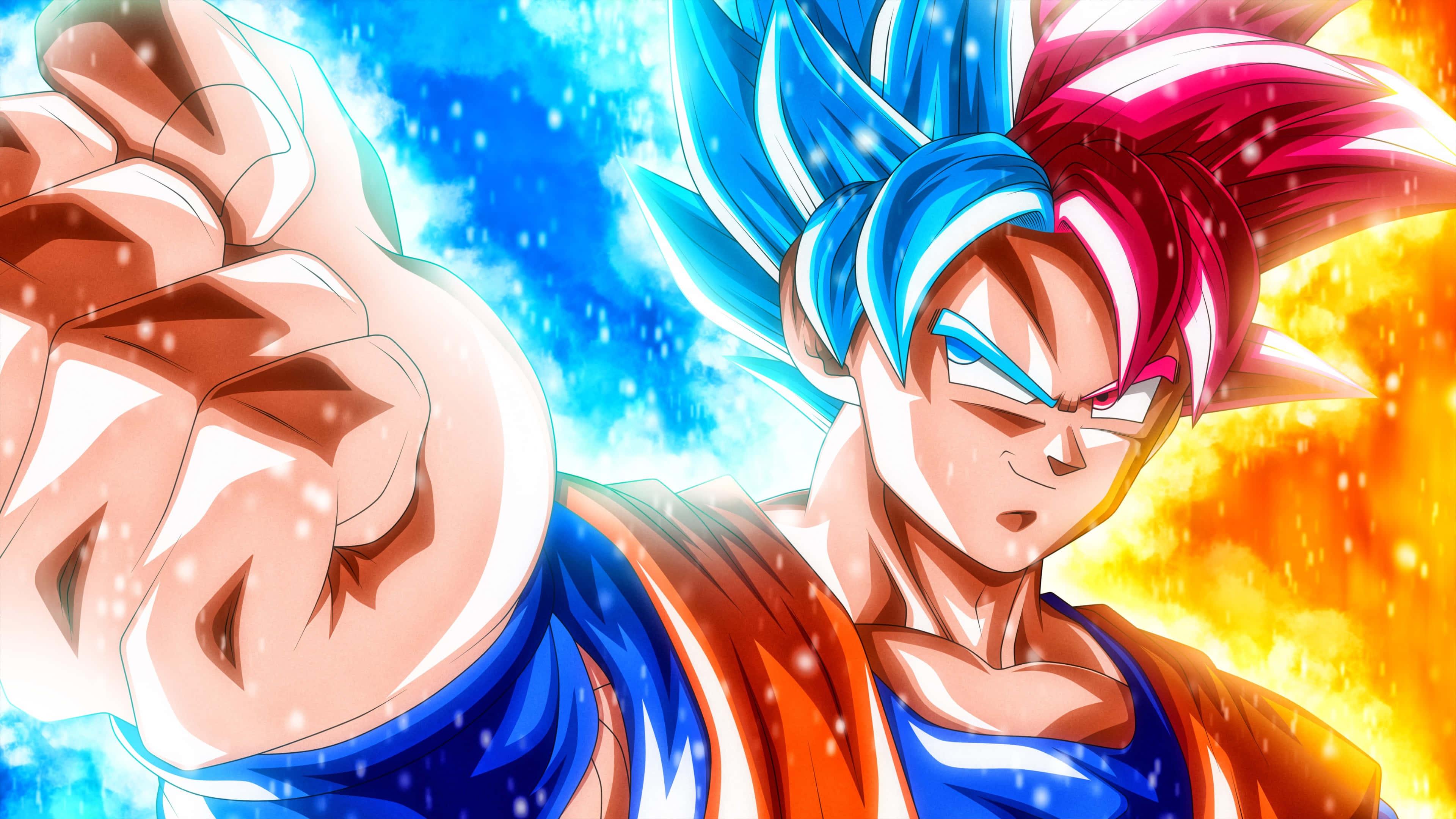 Blue Yellow Dragon Ball Super Picture — 3840x2160 wallpaper