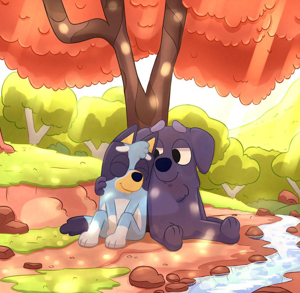 Bluey And Jean-Luc — 1024x999 wallpaper
