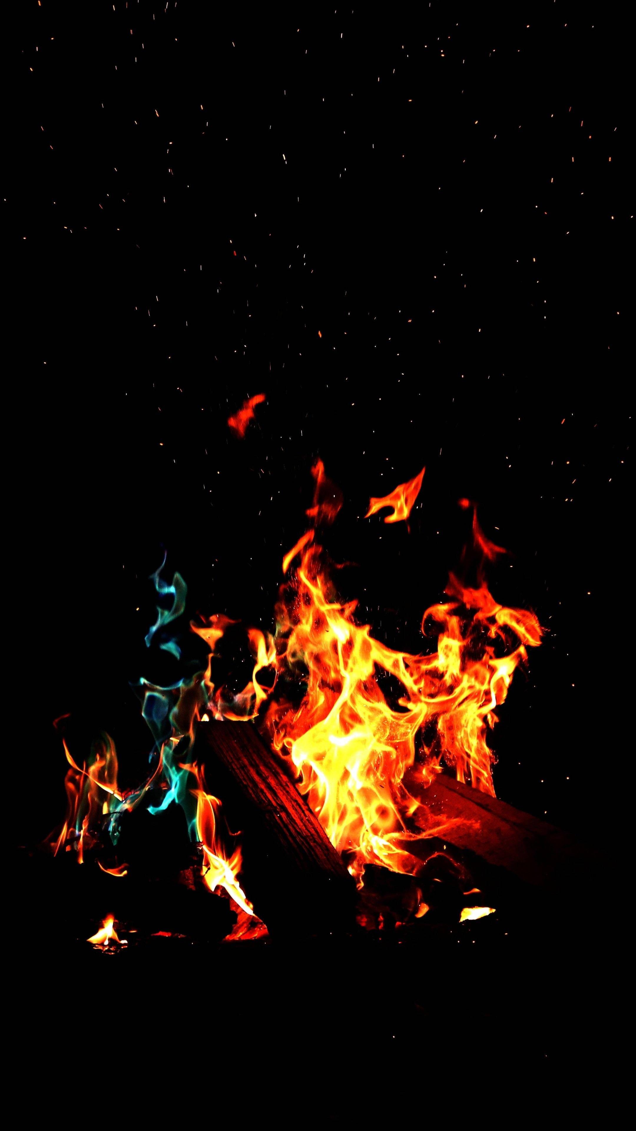 Bonfire 4K Ultra HD Dark Phone — 2160x3840 wallpaper