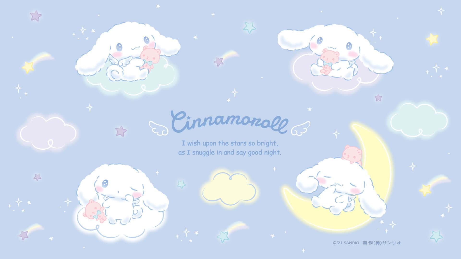 Boost your productivity with a Cinamoroll laptop. — 1920x1080 wallpaper