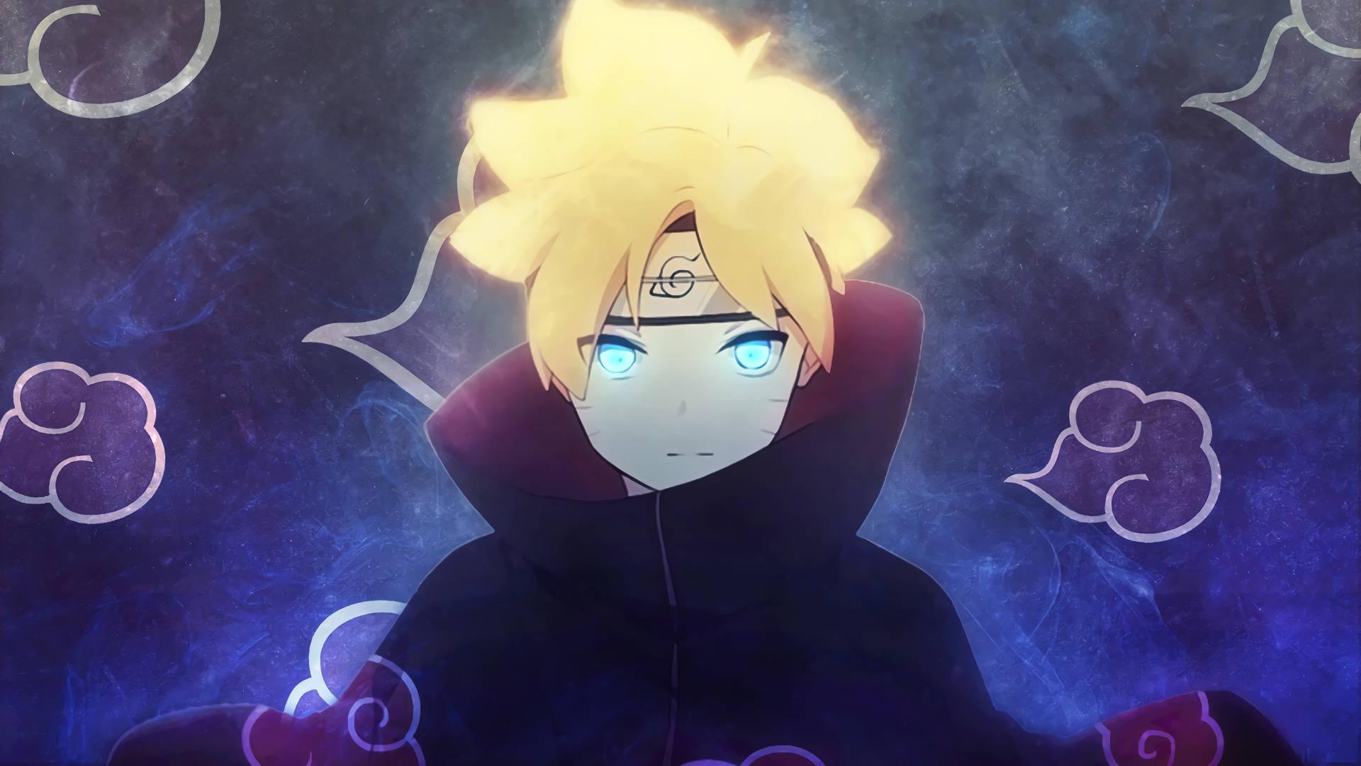 Boruto Uzumaki sporting the iconic Akatsuki emblem — 1920x1080 wallpaper