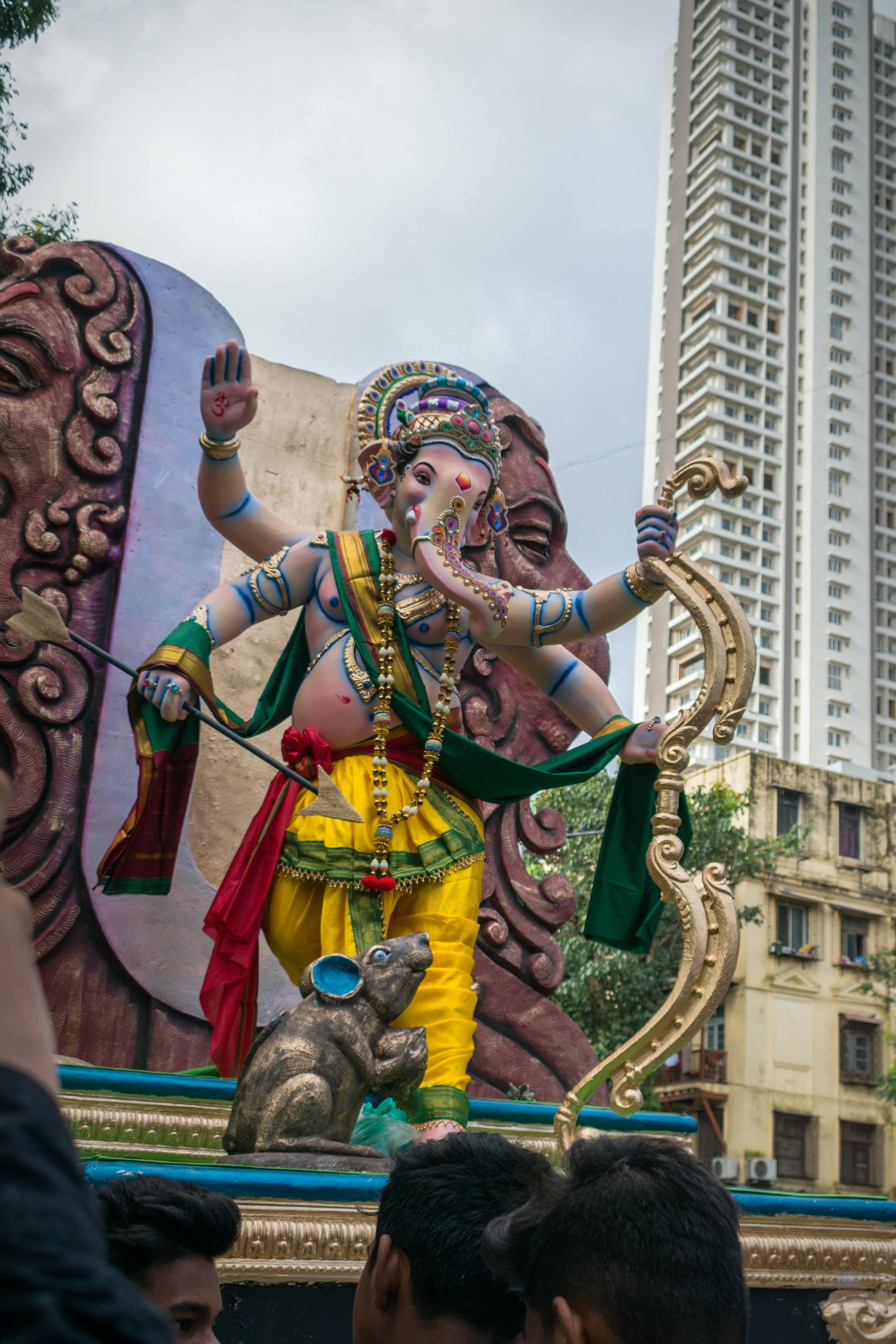 Bow-Wielding Ganesh Mobile — 2333x3500 wallpaper