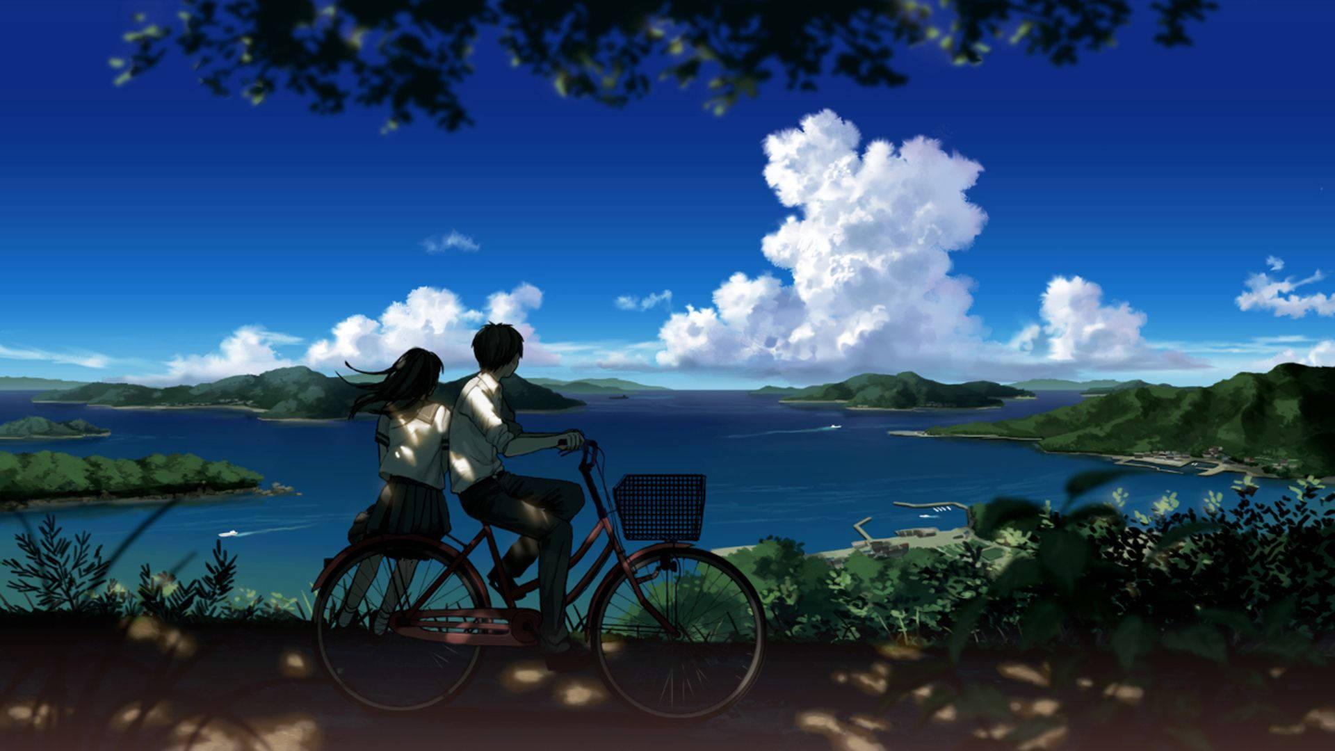 Boy And Girl Anime Scenery — 1920x1080 wallpaper
