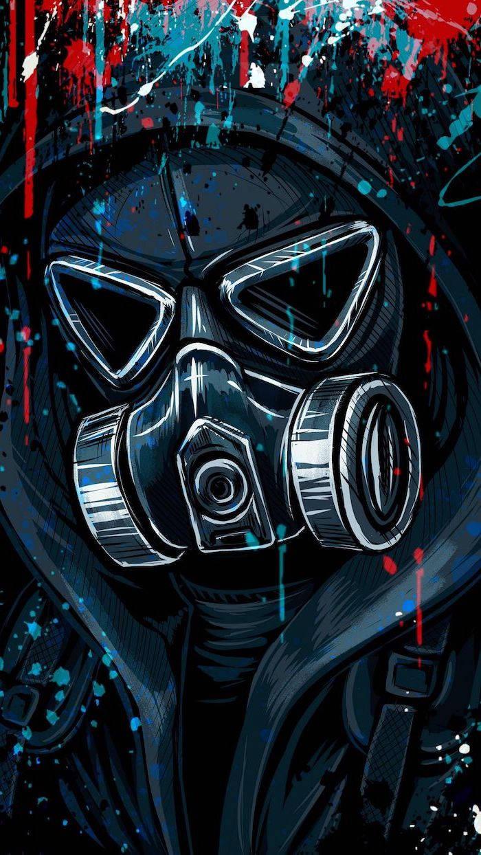 Boys With Gas Mask — 700x1244 wallpaper