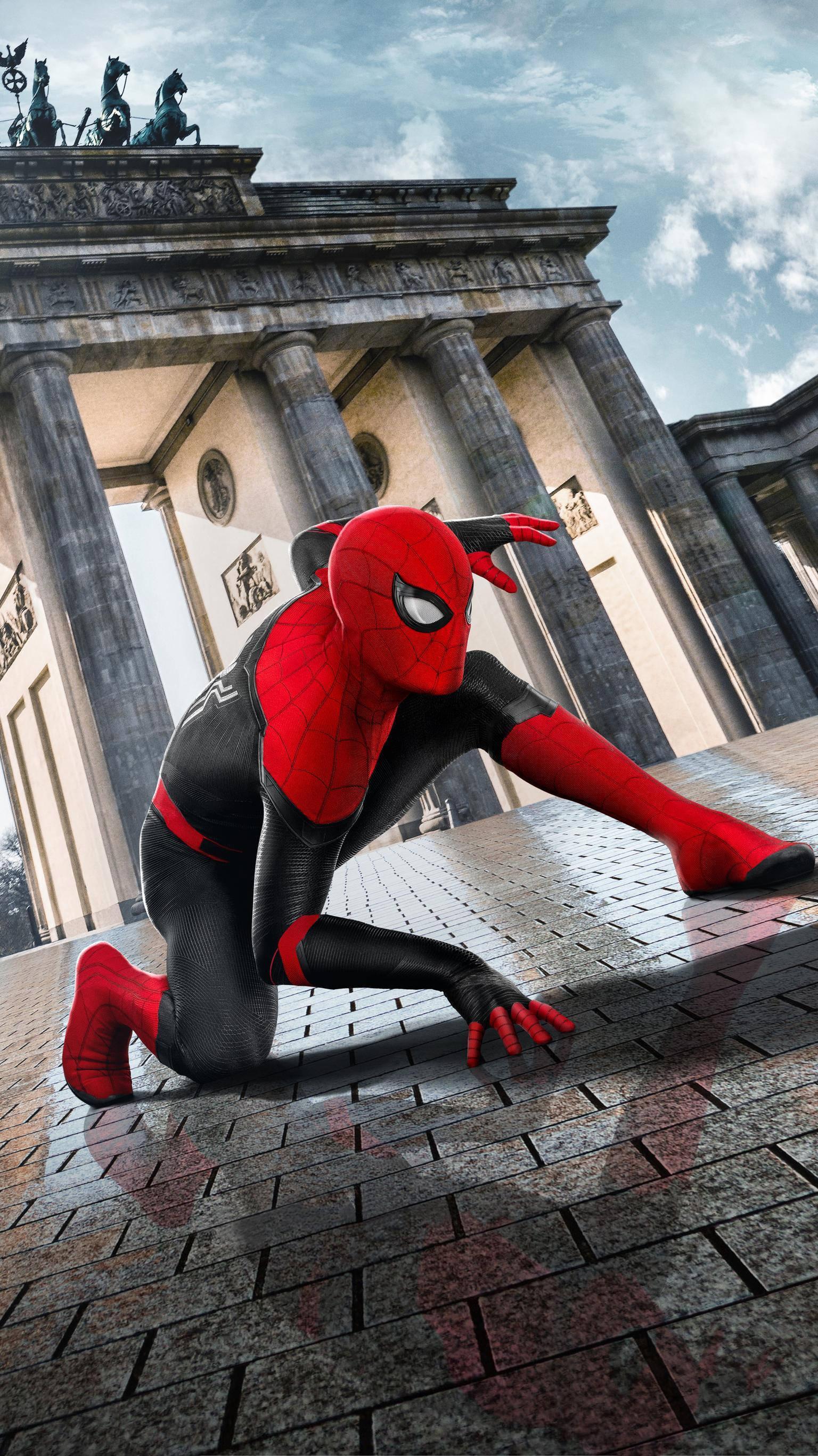 Brandenburg Gate Spider Man Iphone — 1536x2732 wallpaper