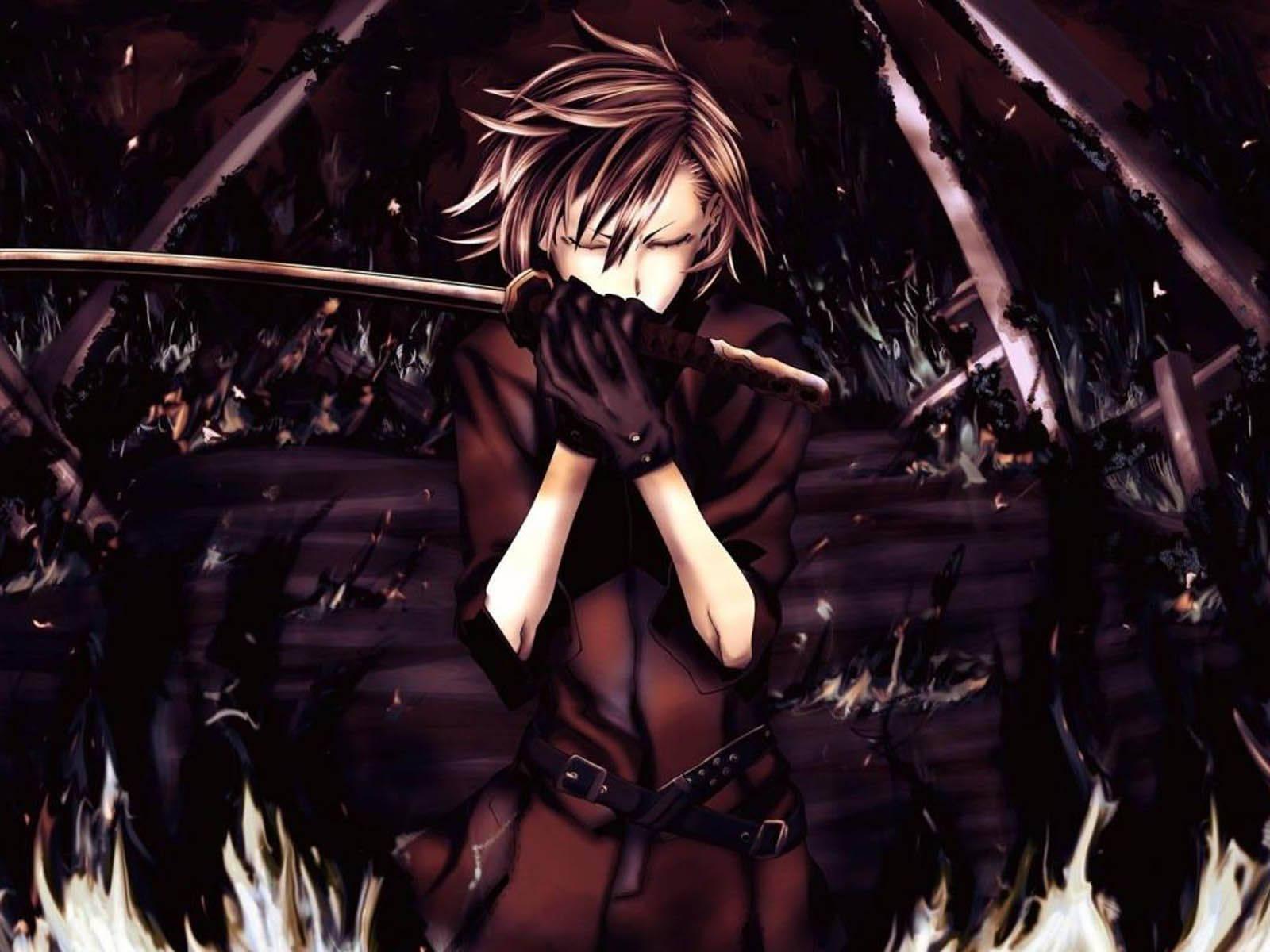 Brave, Dark Assassin Anime Boy — 1600x1200 wallpaper