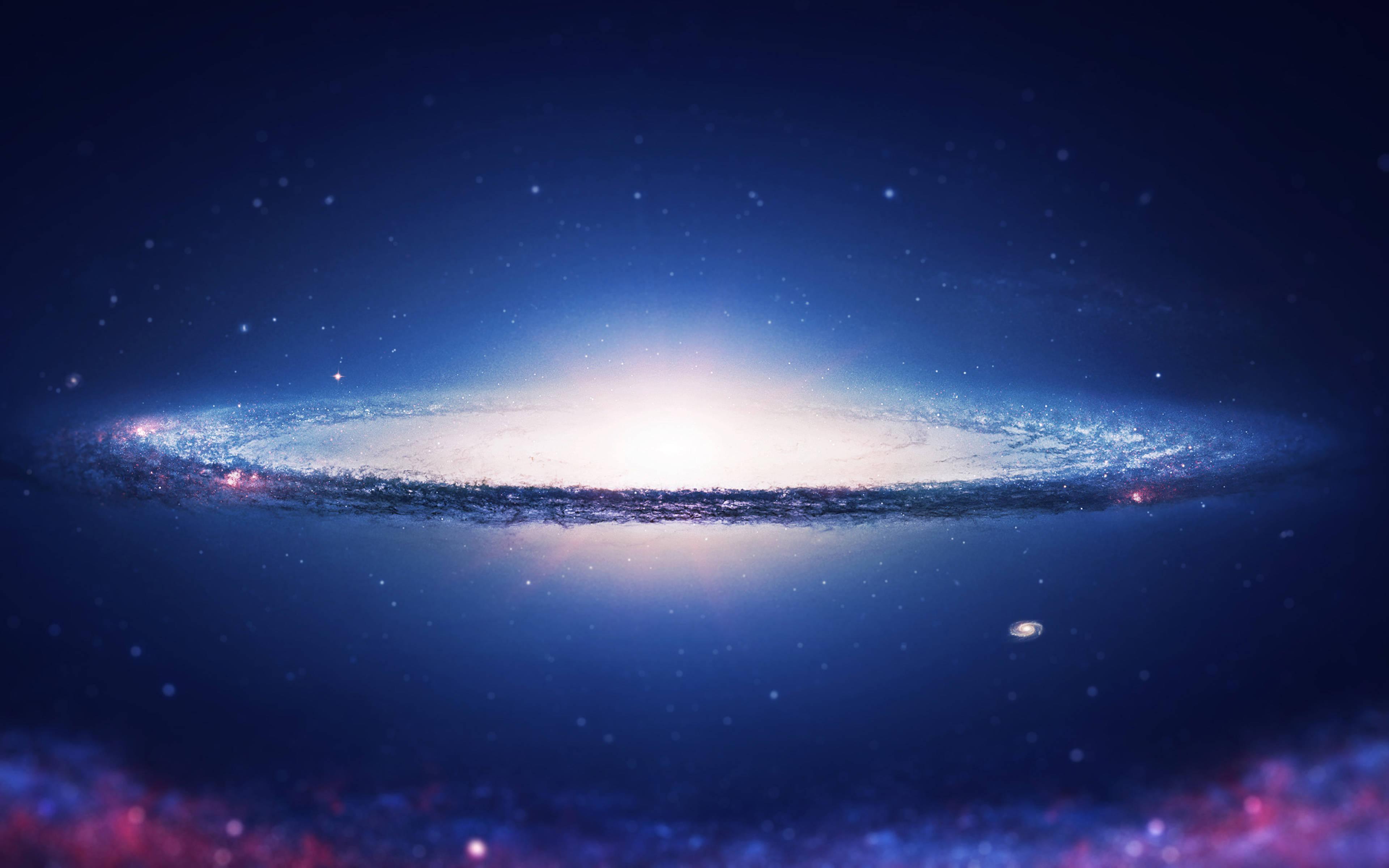 Bright Circular Galaxy Universe — 3840x2400 wallpaper