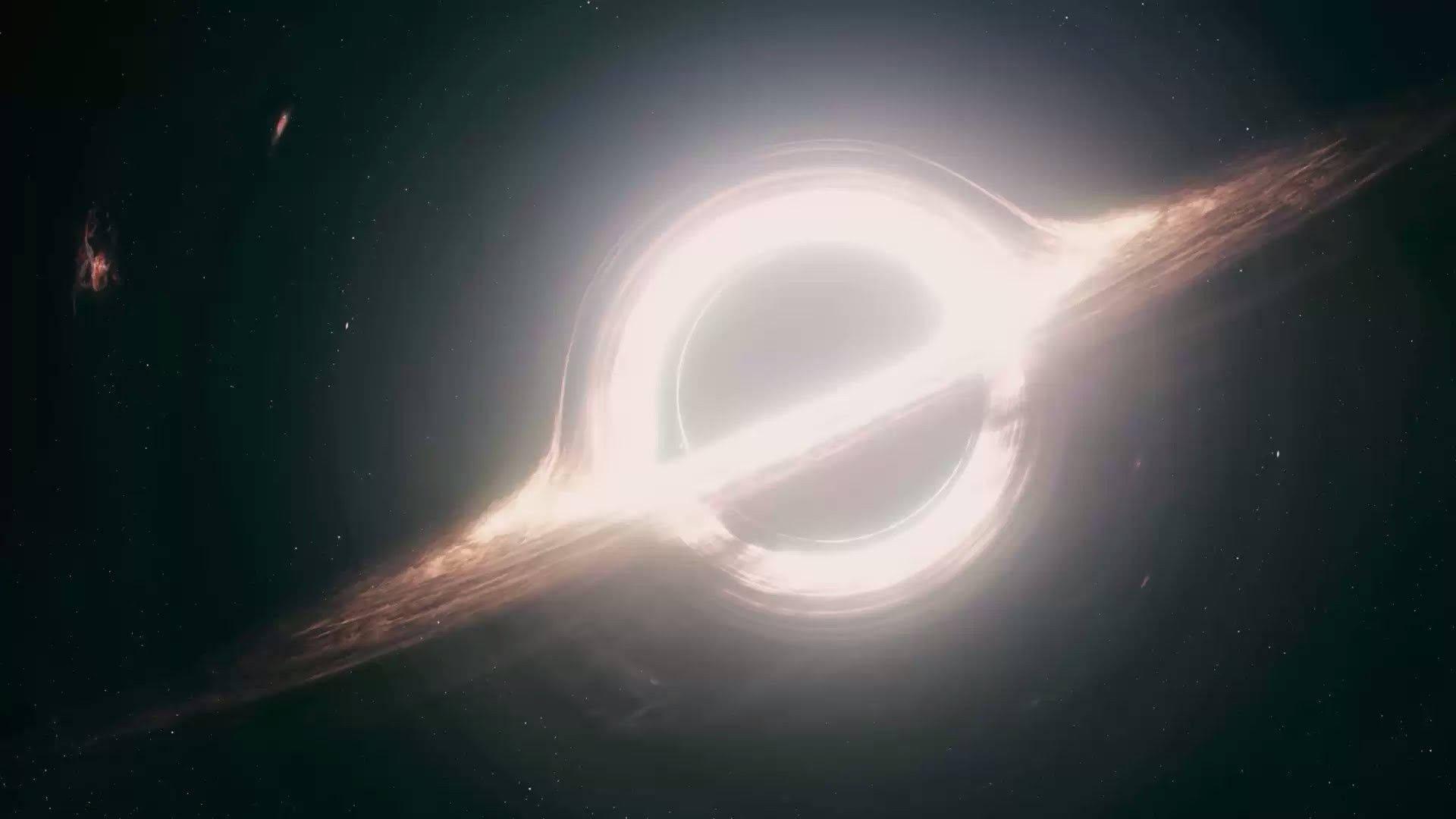 Bright Yellow Flashes Of Black Hole — 1920x1080 wallpaper