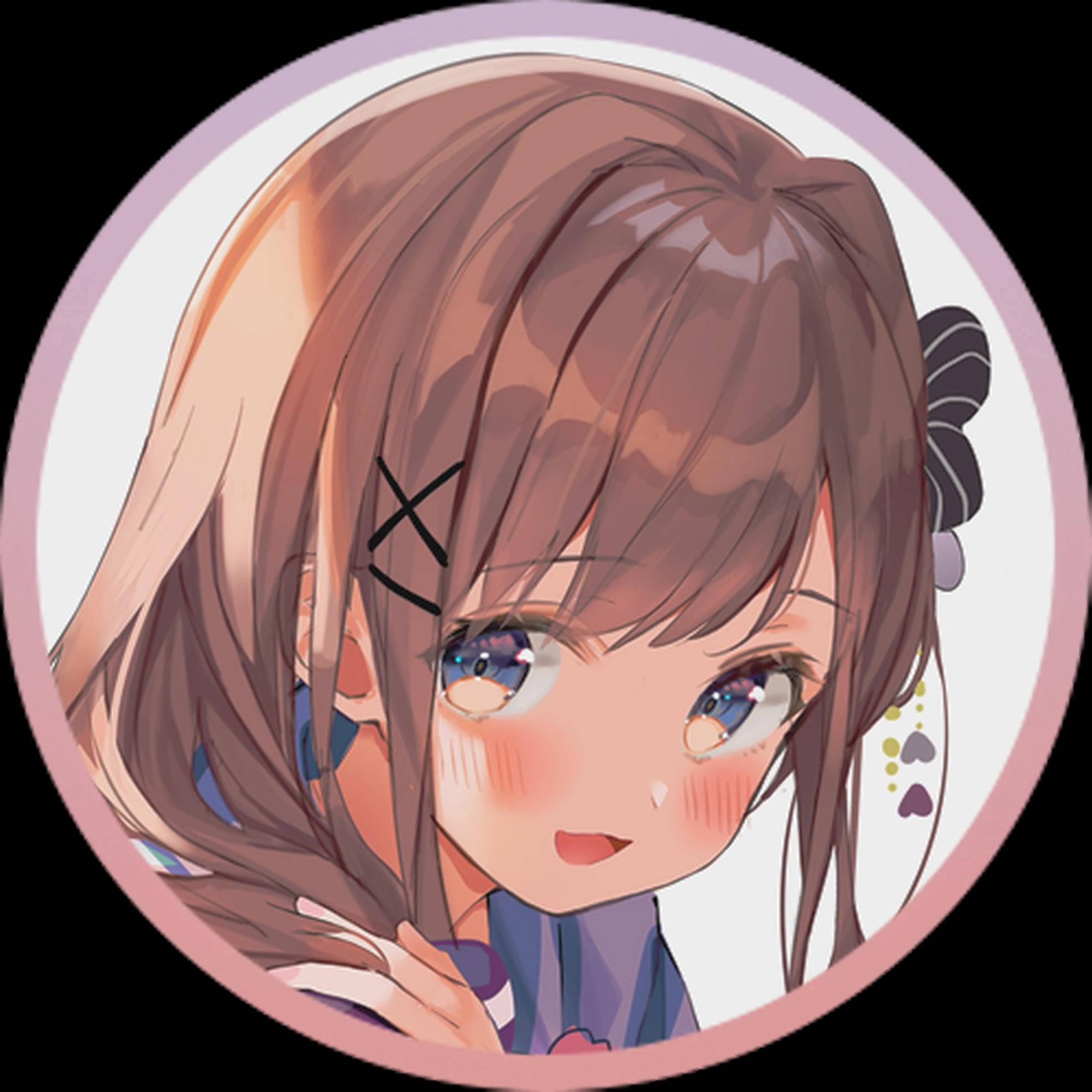 Brown-Haired Girl Anime PFP — 1975x1975 wallpaper