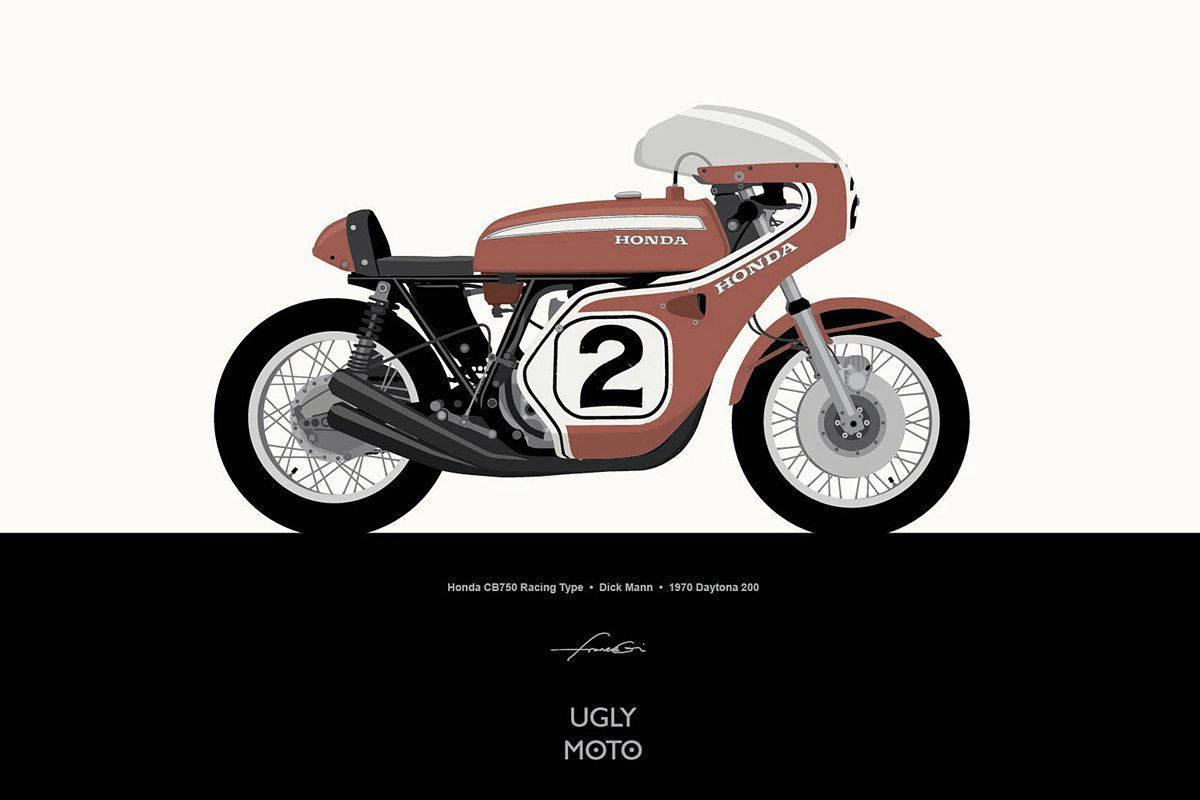 Brown Vintage Honda Motorcycle — 1200x800 wallpaper