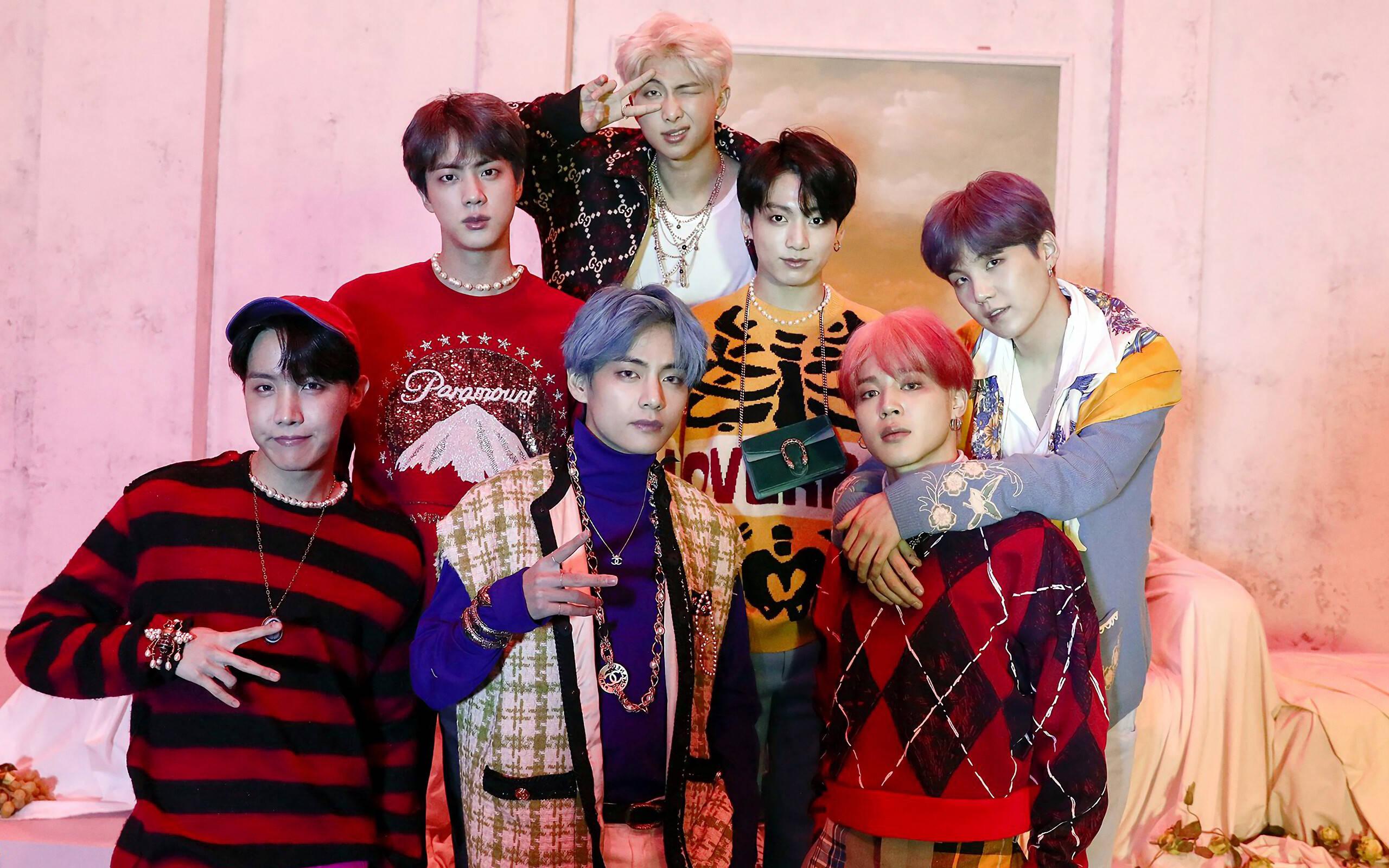 BTS Group Photo In Fashion Outfits — 2560x1600 wallpaper