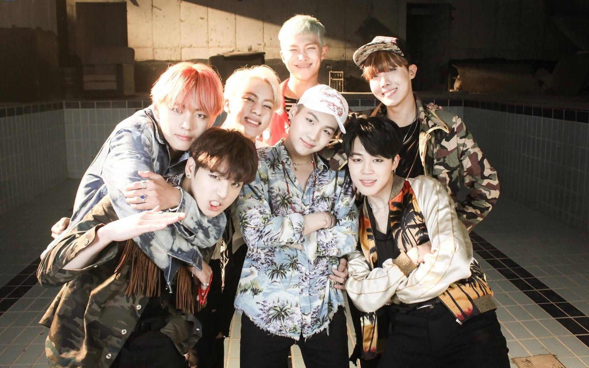 BTS Group Photo In Fire MV — 1920x1200 wallpaper