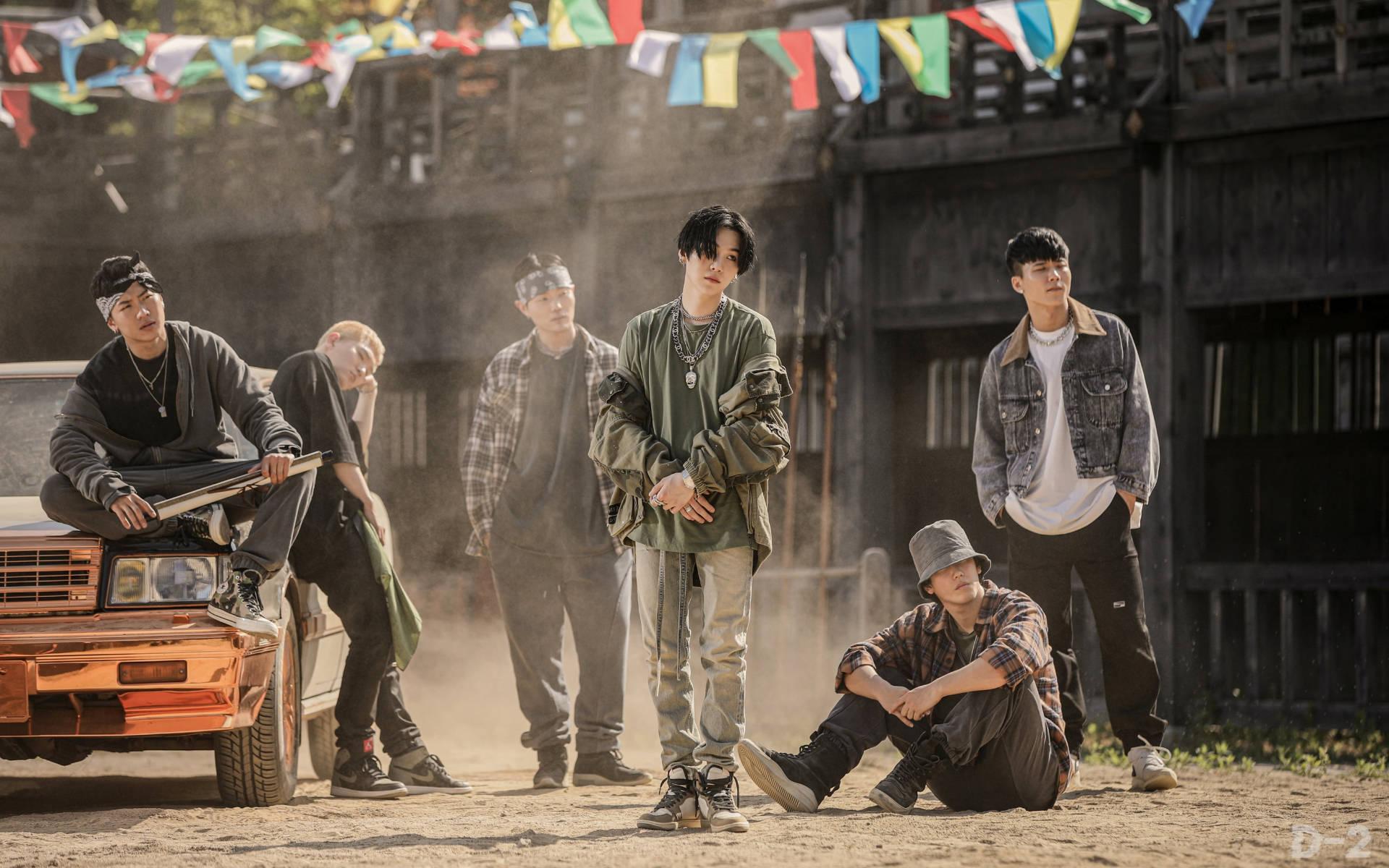BTS Group Photo Rugged Look — 1920x1200 wallpaper