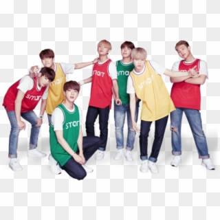 BTS Group Wears Cute Red, Yellow And Green Jerseys — 320x320 wallpaper