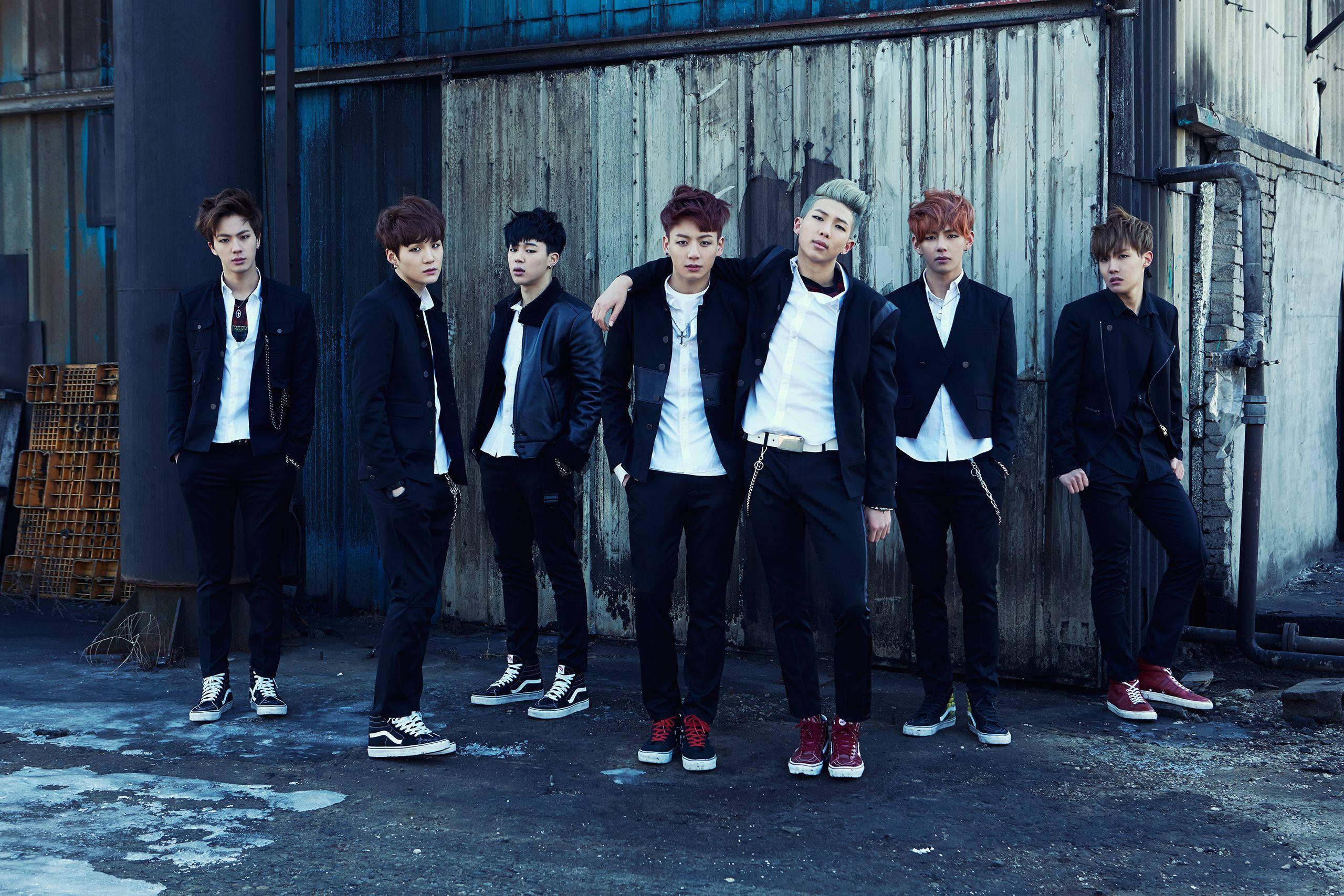 BTS in Cool Black Jackets