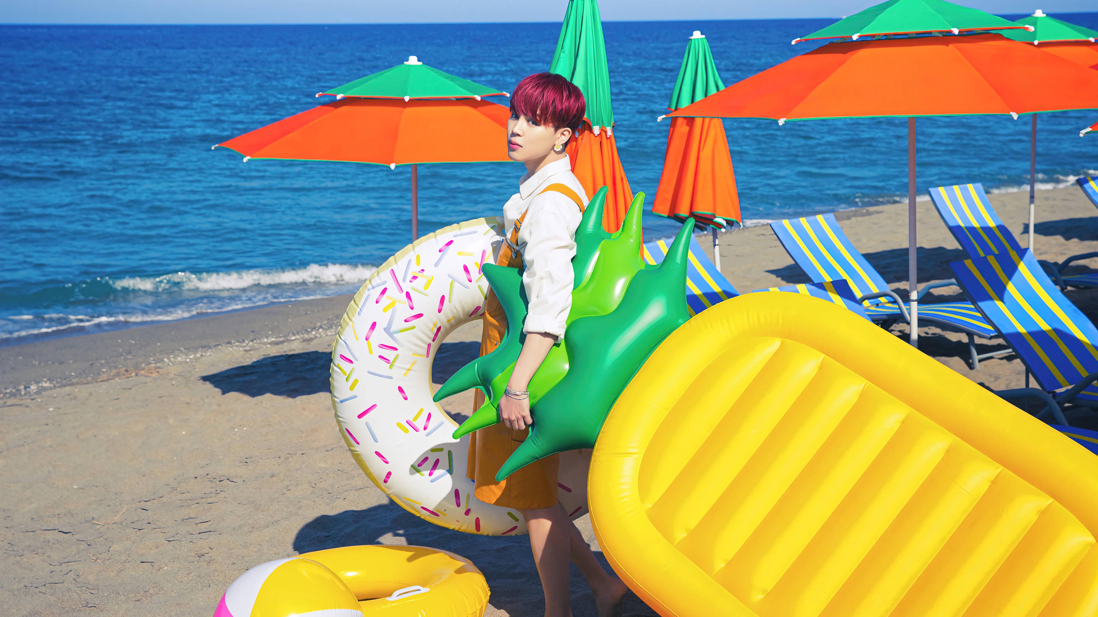 BTS Jimin On The Beach — 3840x2160 wallpaper
