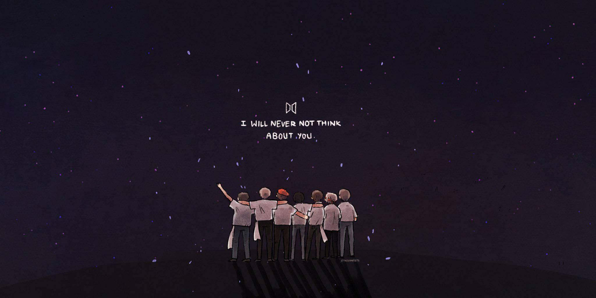BTS Logo Artwork — 2048x1024 wallpaper