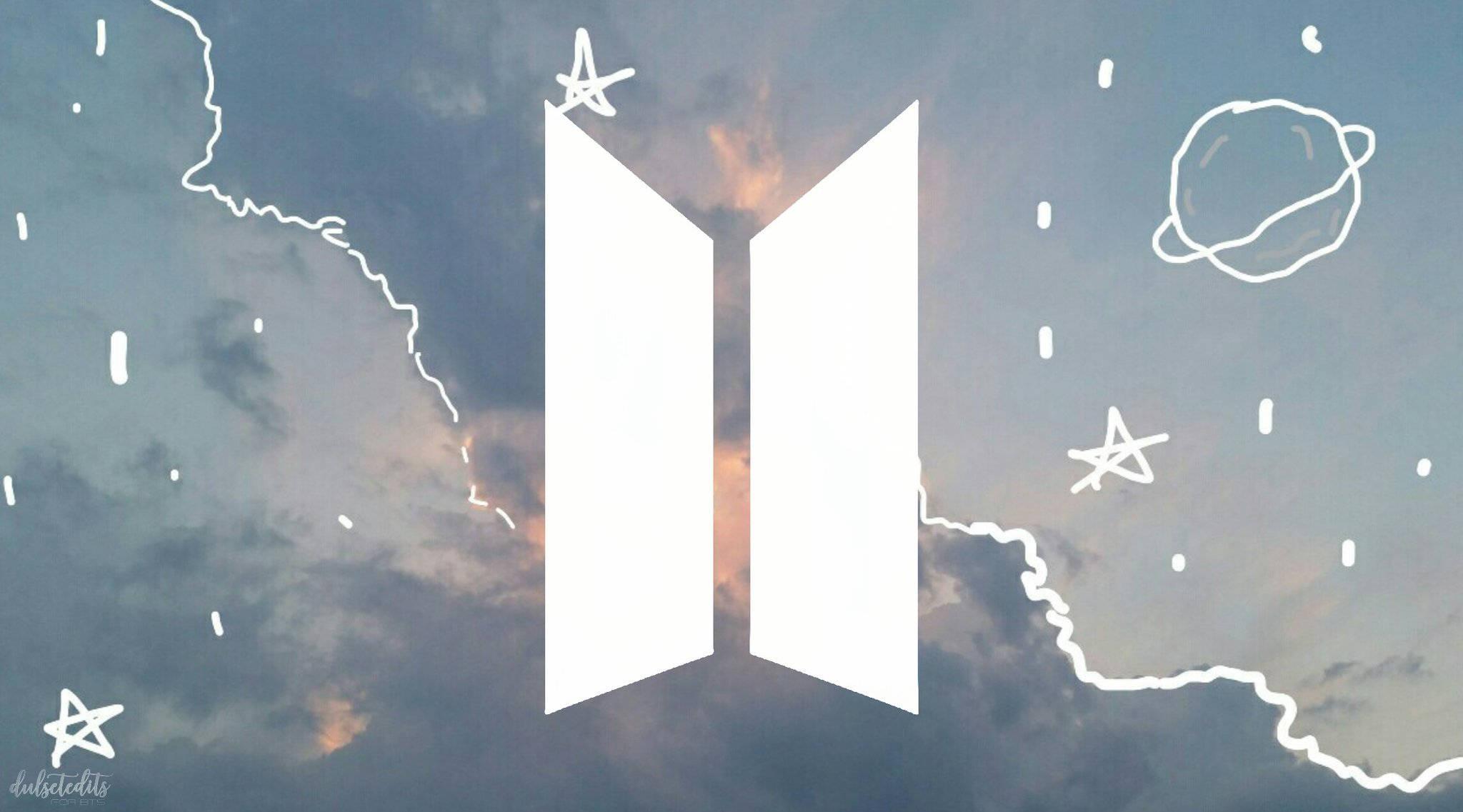 BTS Logo Cute Aesthetic — 2048x1137 wallpaper
