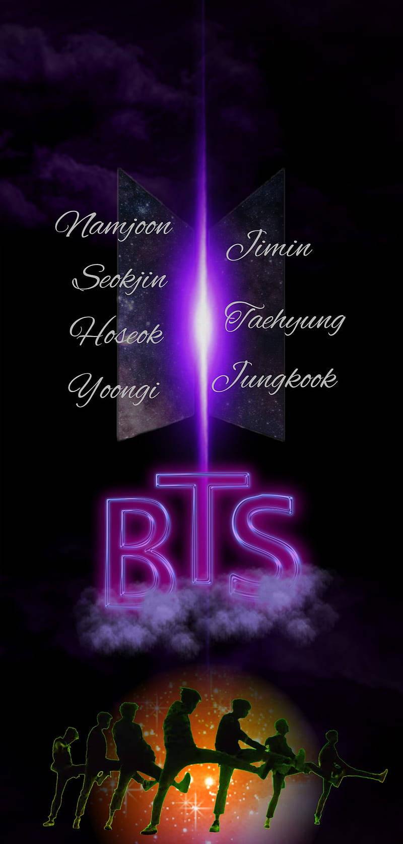 BTS Logo Fan Art — 800x1673 wallpaper
