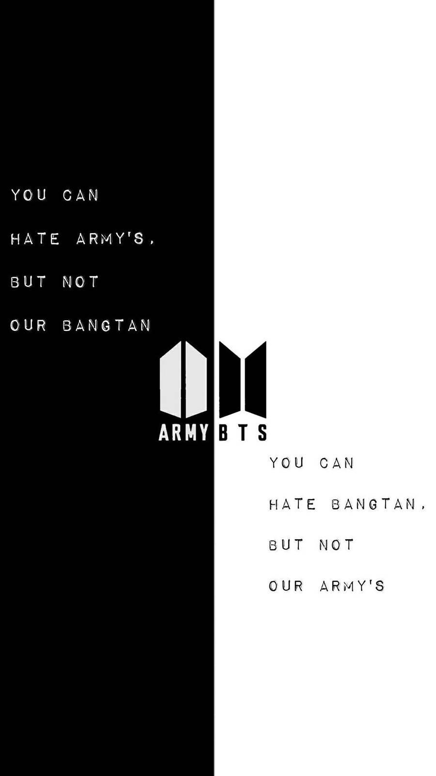 BTS Logo In Black And White — 900x1600 wallpaper
