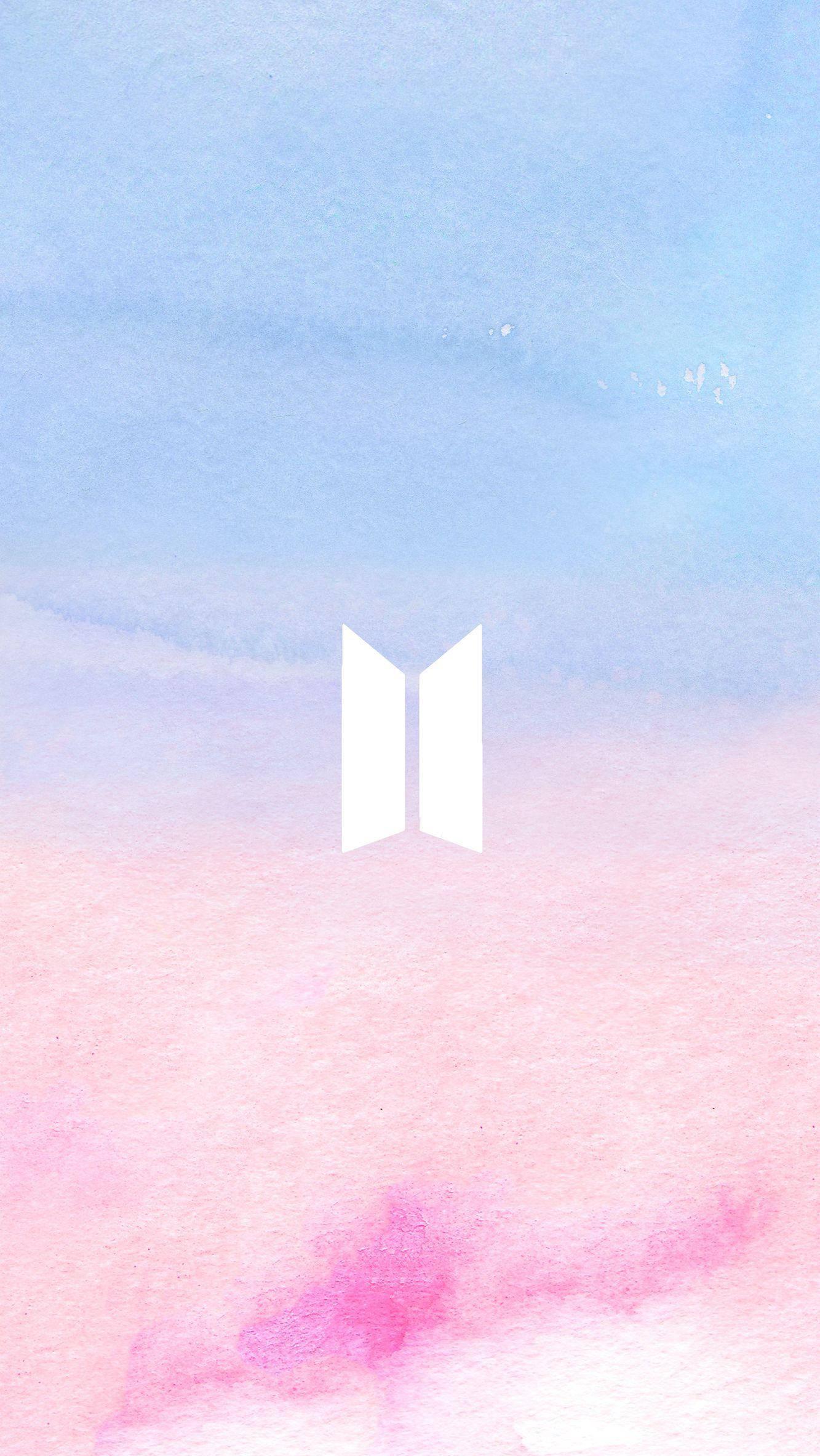 BTS Logo In Pastel — 1333x2367 wallpaper