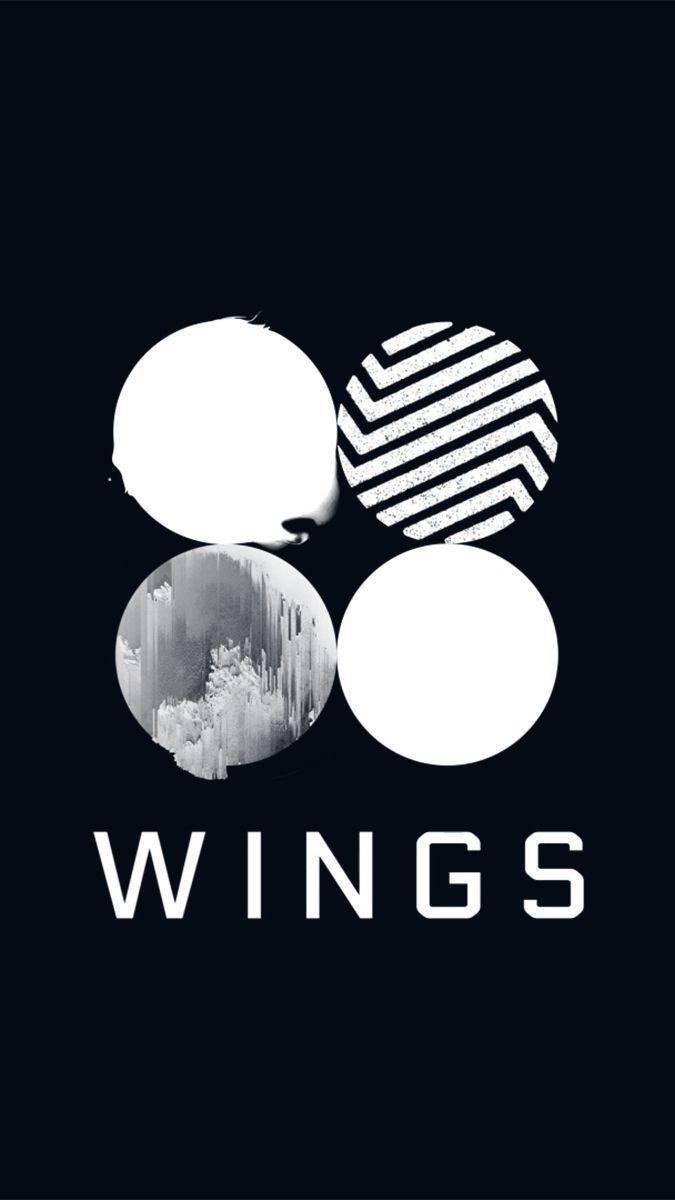 BTS Logo Wings — 675x1200 wallpaper