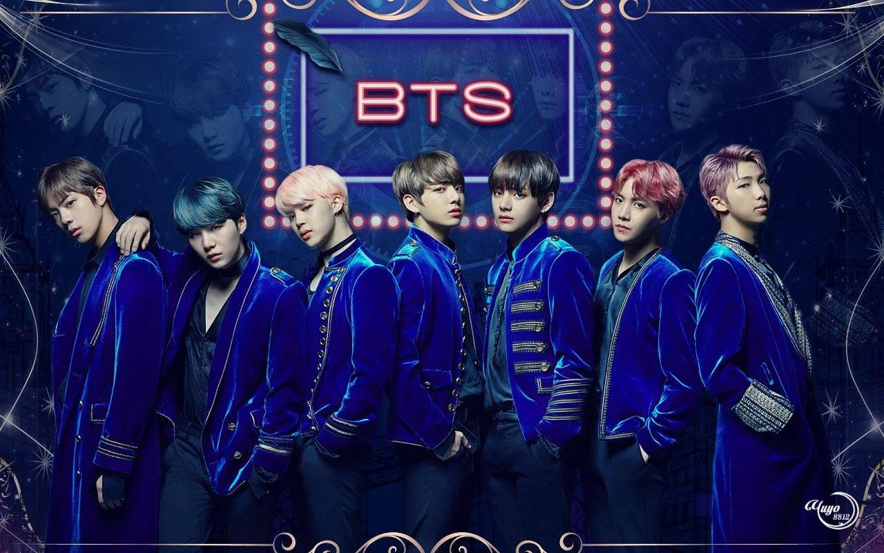 BTS sieht cool in Blau aus