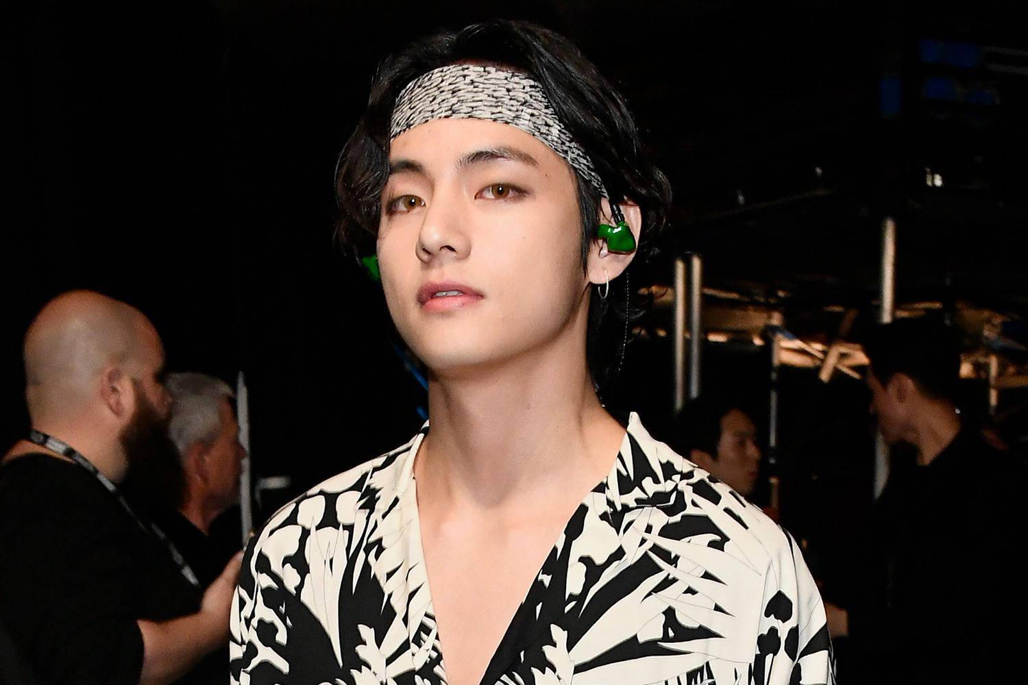 BTS V Patterned Outfit — 1500x1000 wallpaper