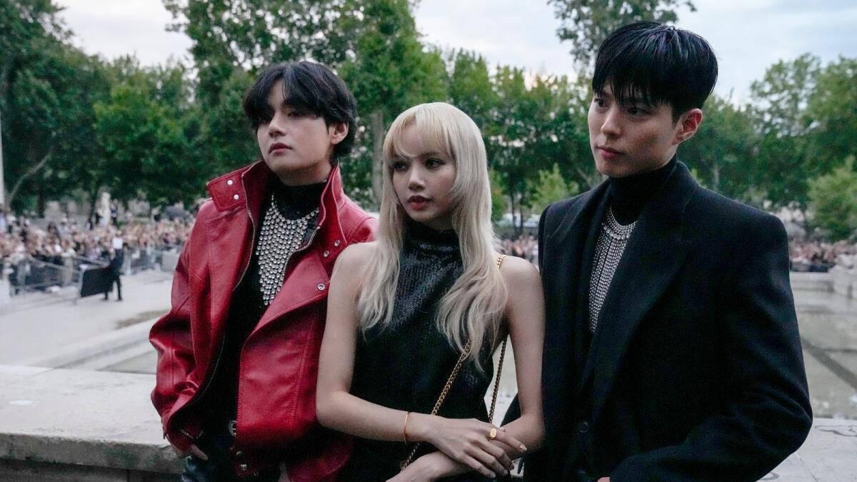 BTS V With Lisa And Bogum — 1200x675 wallpaper