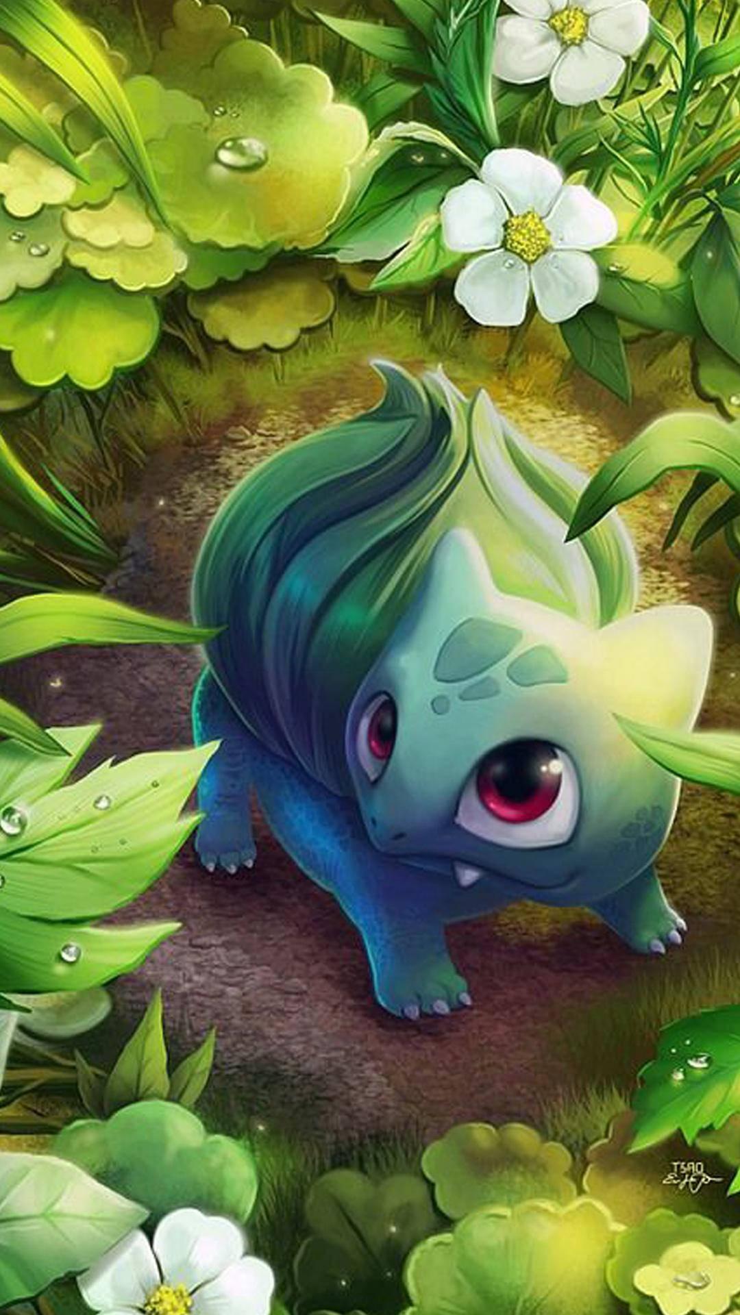 Bulbasaur Digital Art Pokemon Iphone — 1080x1920 wallpaper