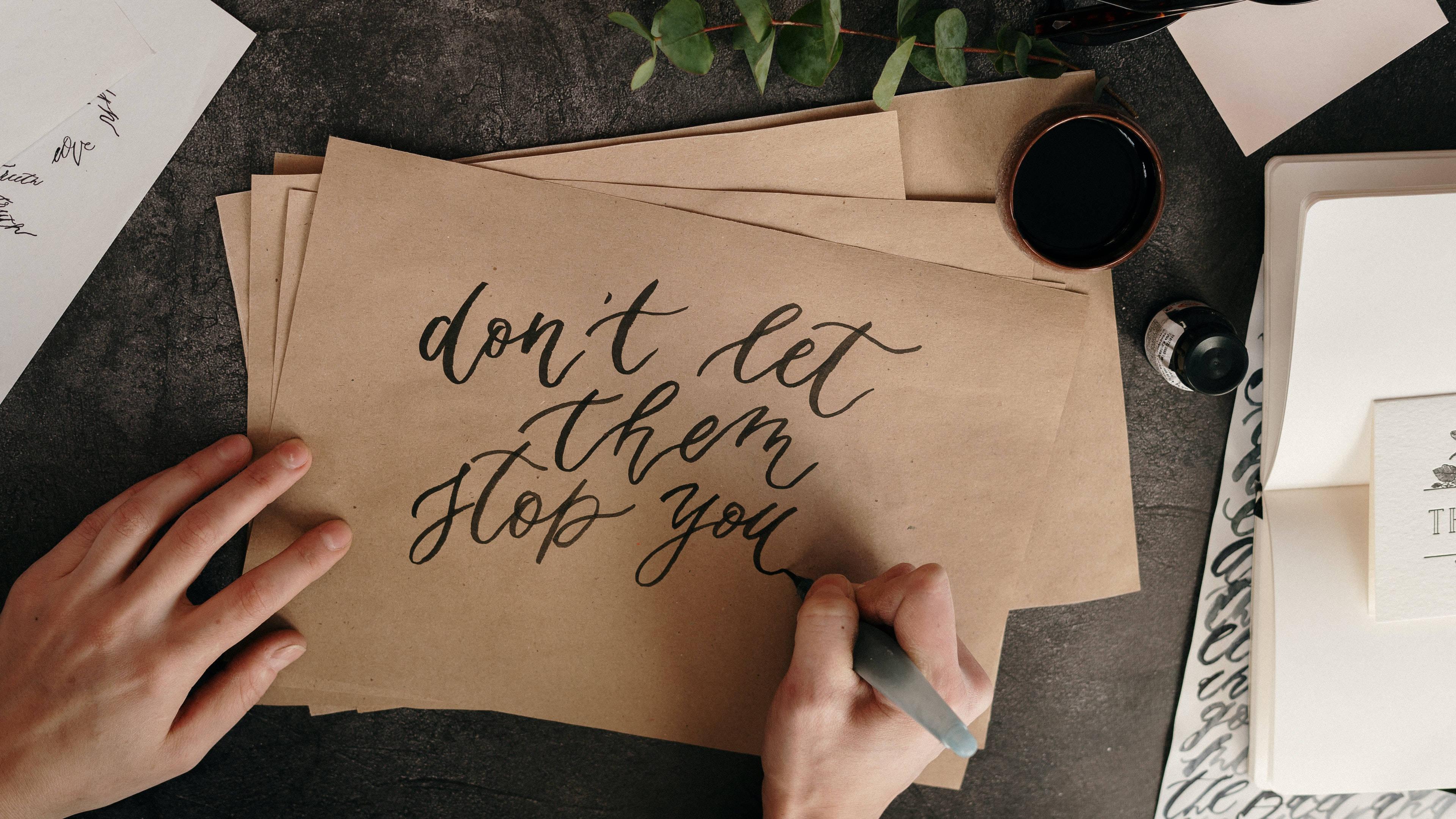 Calligraphy 4k Ultra HD Motivational — 3840x2160 wallpaper