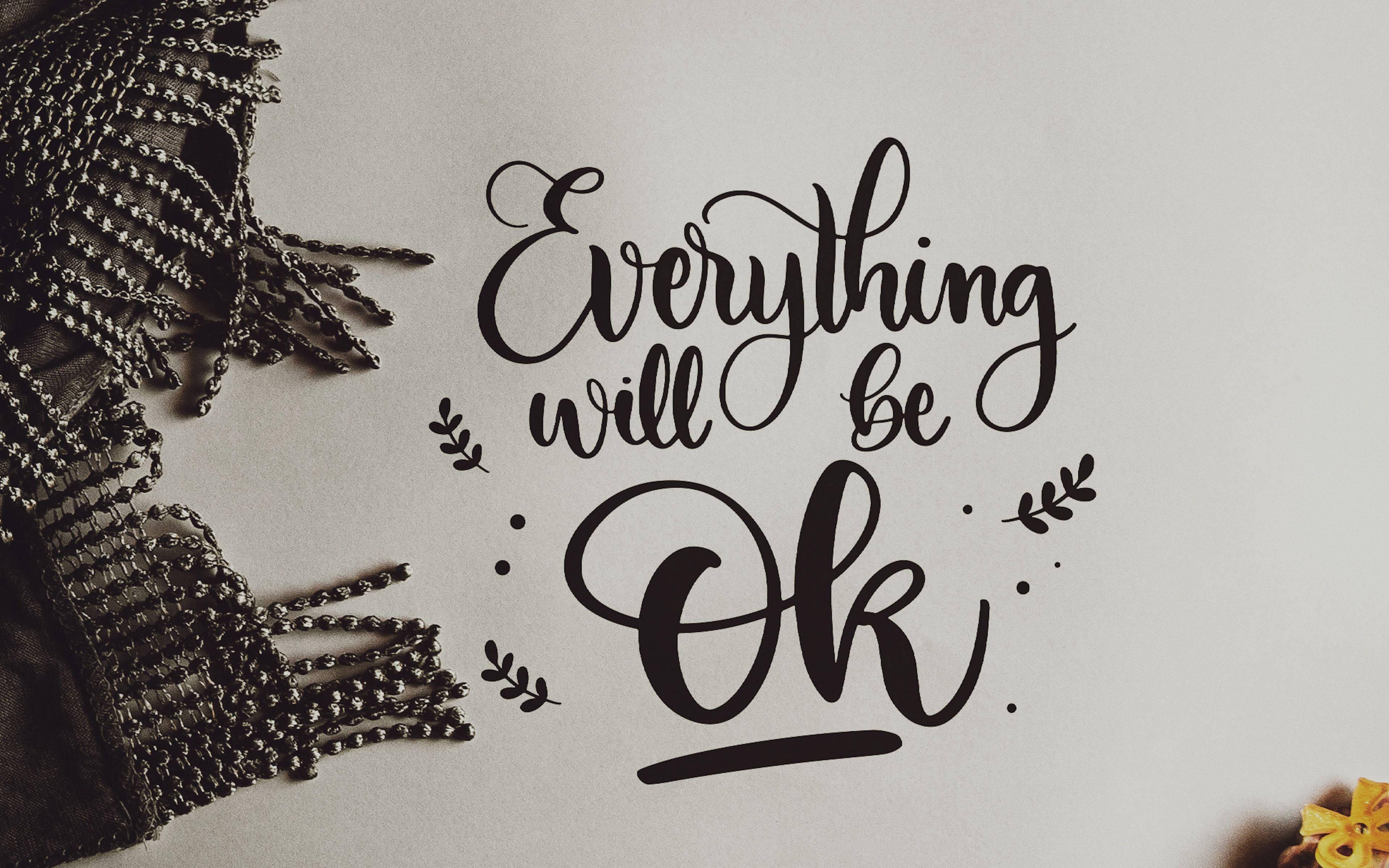 Calligraphy Text 4k Ultra HD Motivational — 3840x2400 wallpaper