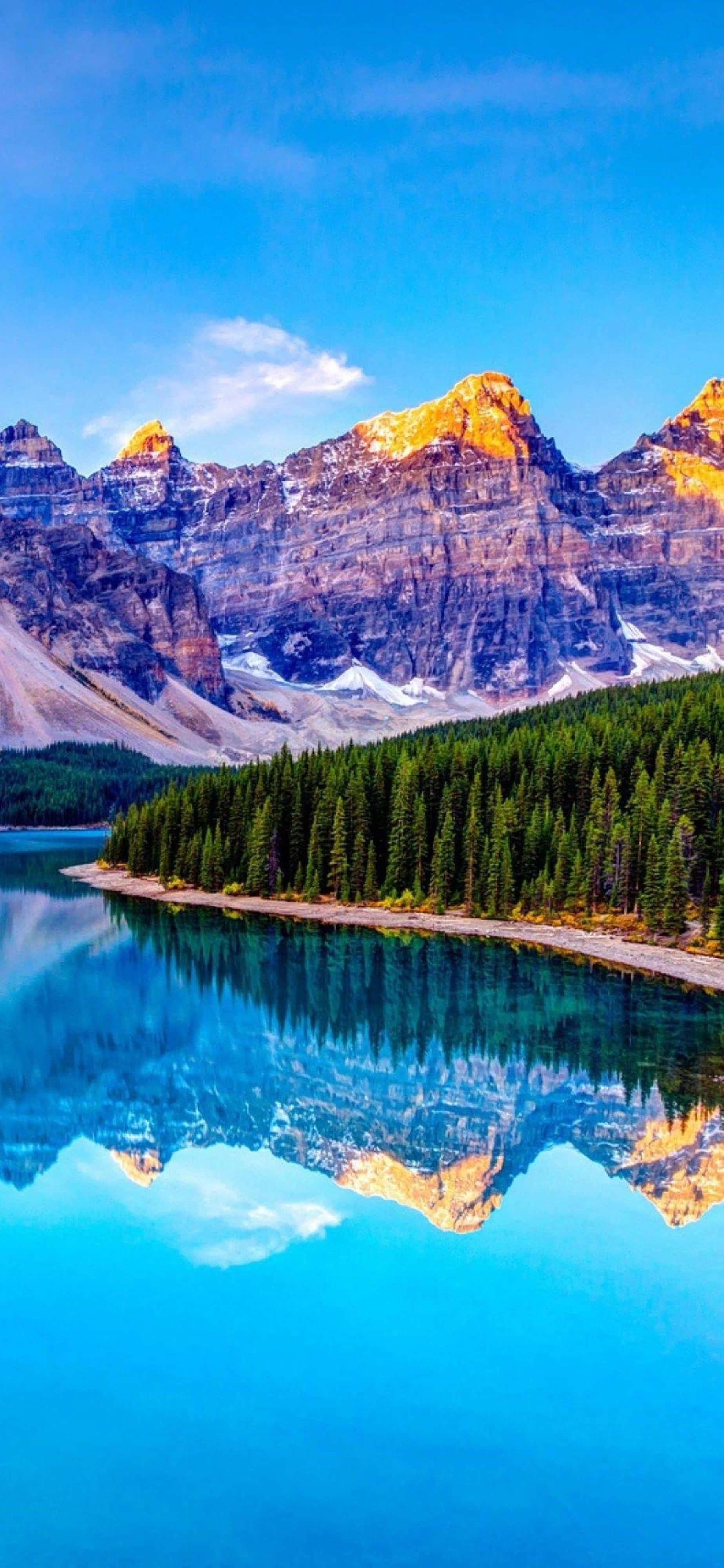 Calm Lake Nature 4K iPhone — 1847x4000 wallpaper