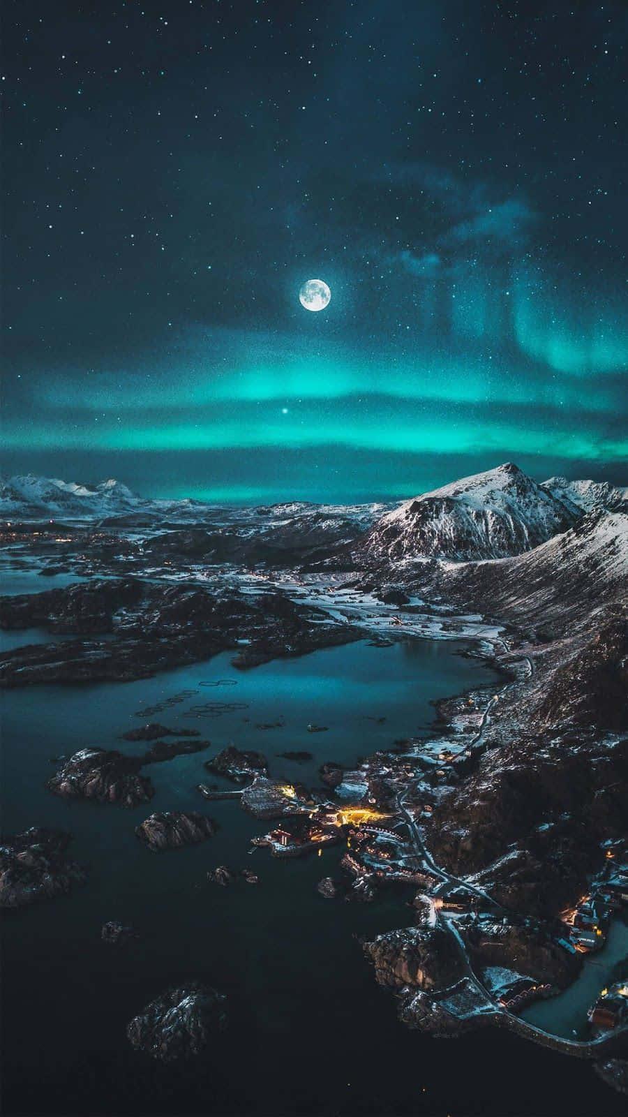 Calming iPhone Moon — 900x1600 wallpaper