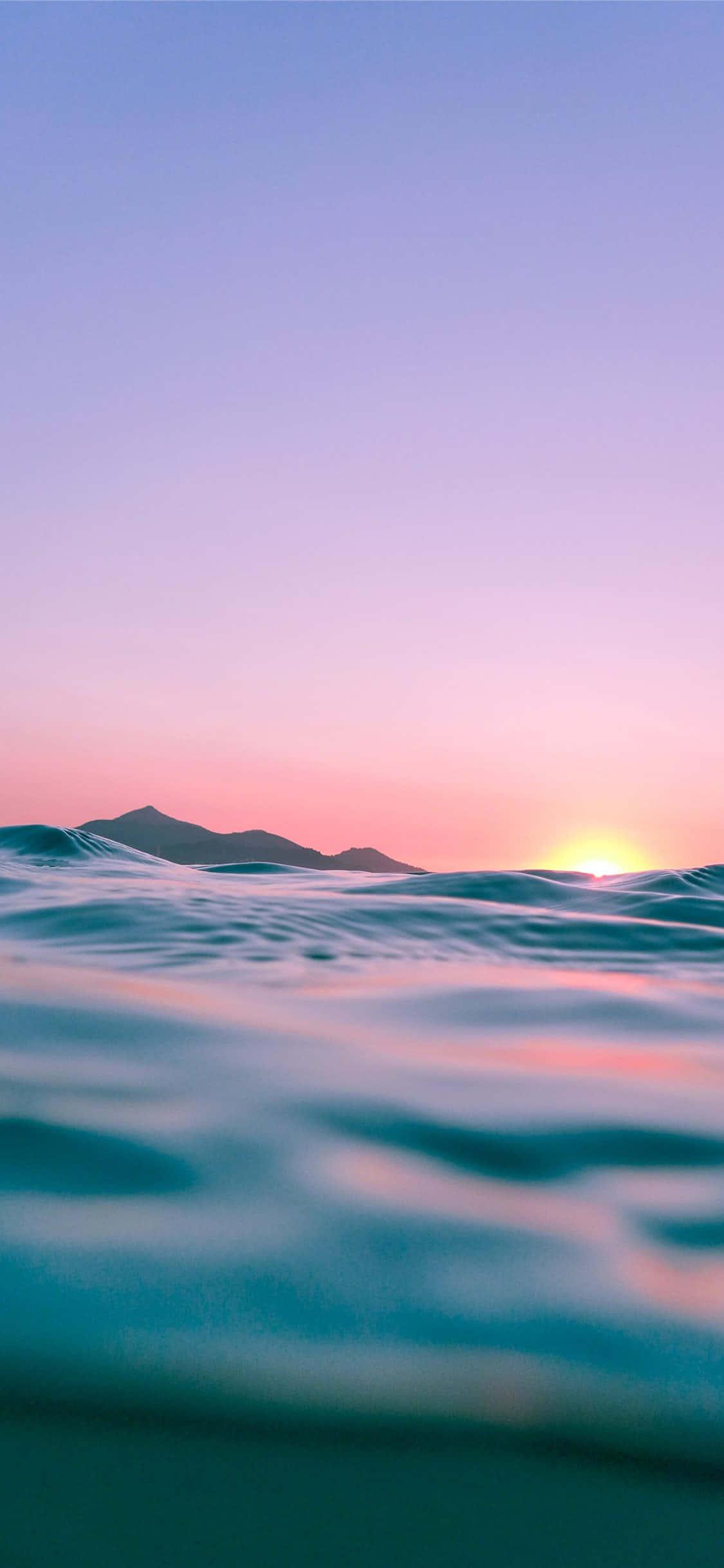 Calming iPhone Purple Sunset — 1125x2436 wallpaper