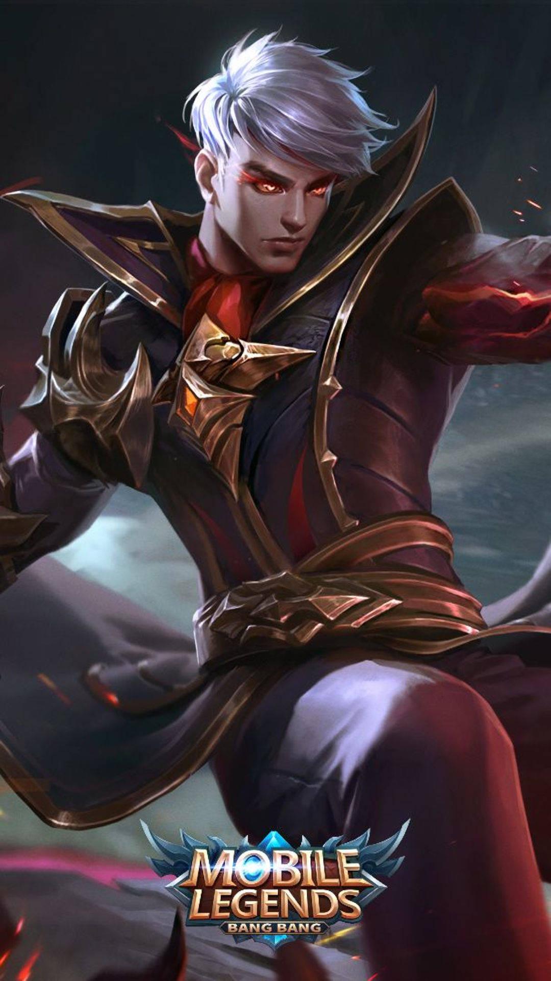 Caped Alucard With Mobile Legends Logo — 1080x1920 wallpaper