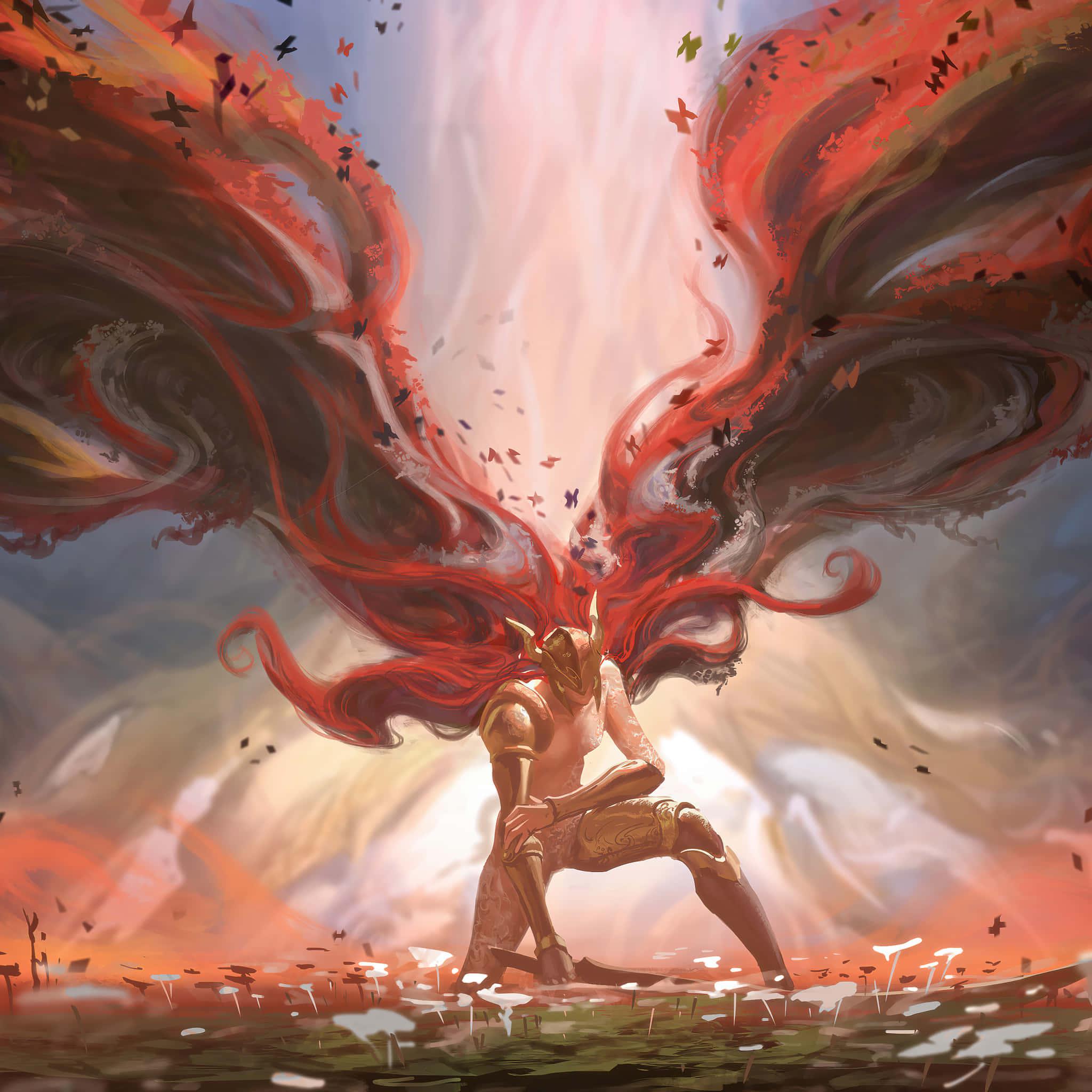 A Brave Warrior Exploring the Mystical Landscape in Elden Ring Game — 2048x2048 wallpaper