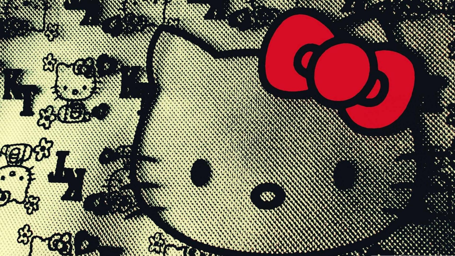 Artistic Black Hello Kitty Wallpaper — 1920x1080 wallpaper