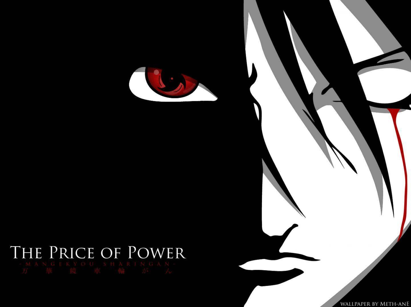 Captivating Itachi Uchiha Showcasing Mangekyou Sharingan Artwork — 1440x1075 wallpaper