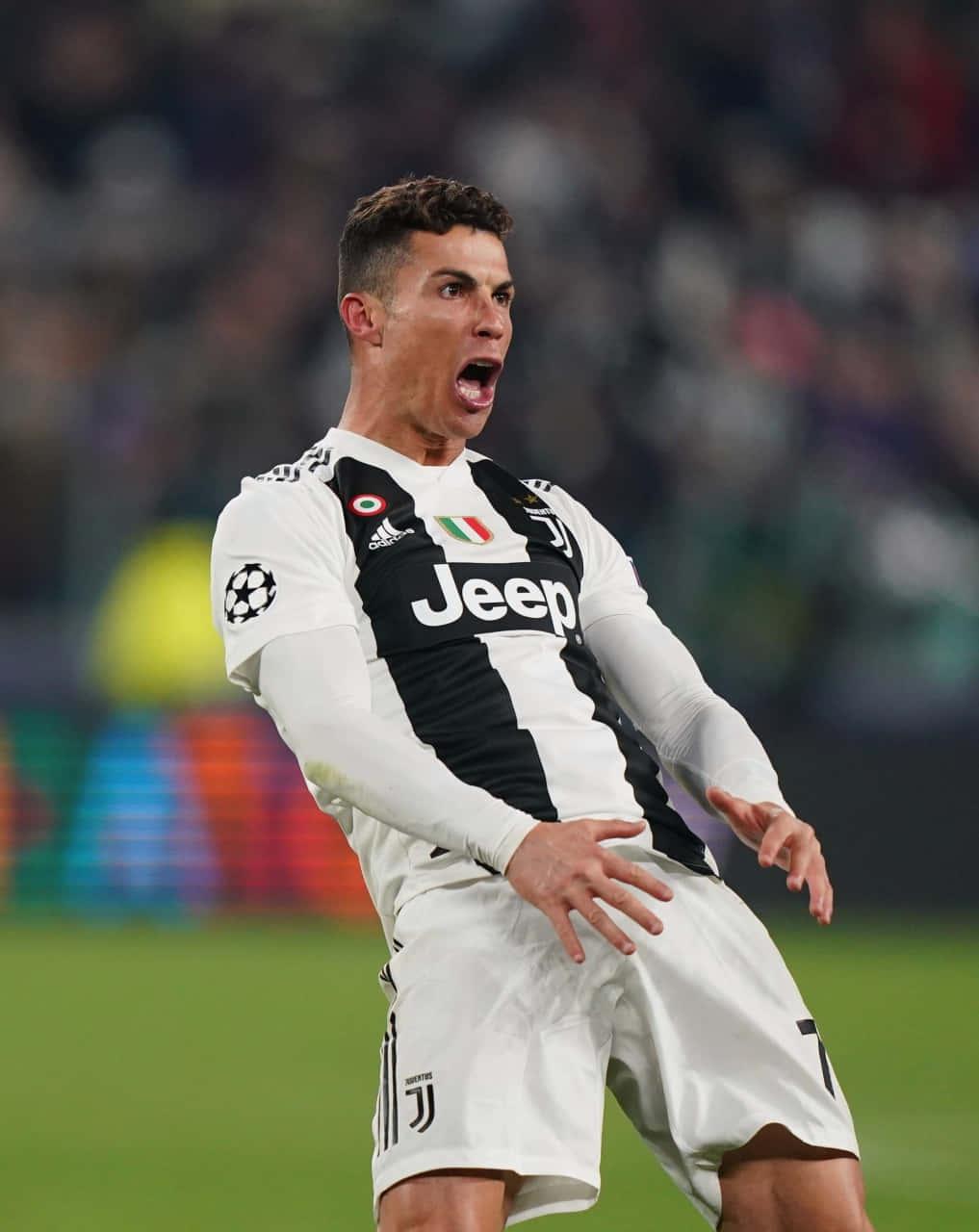 Caption: Cristiano Ronaldo in Action